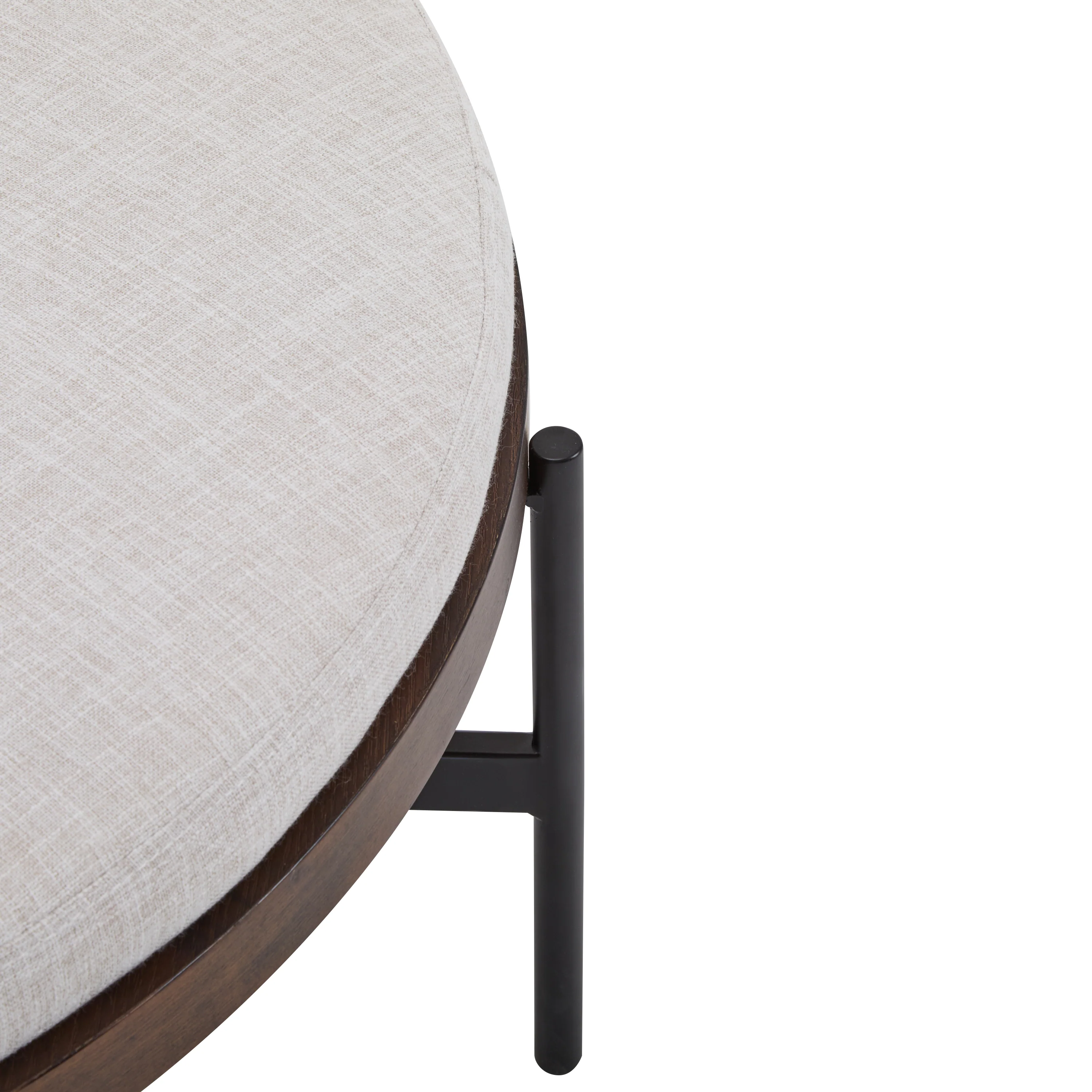 Lyricie Modern Round Ottoman Bench Table - furnishings