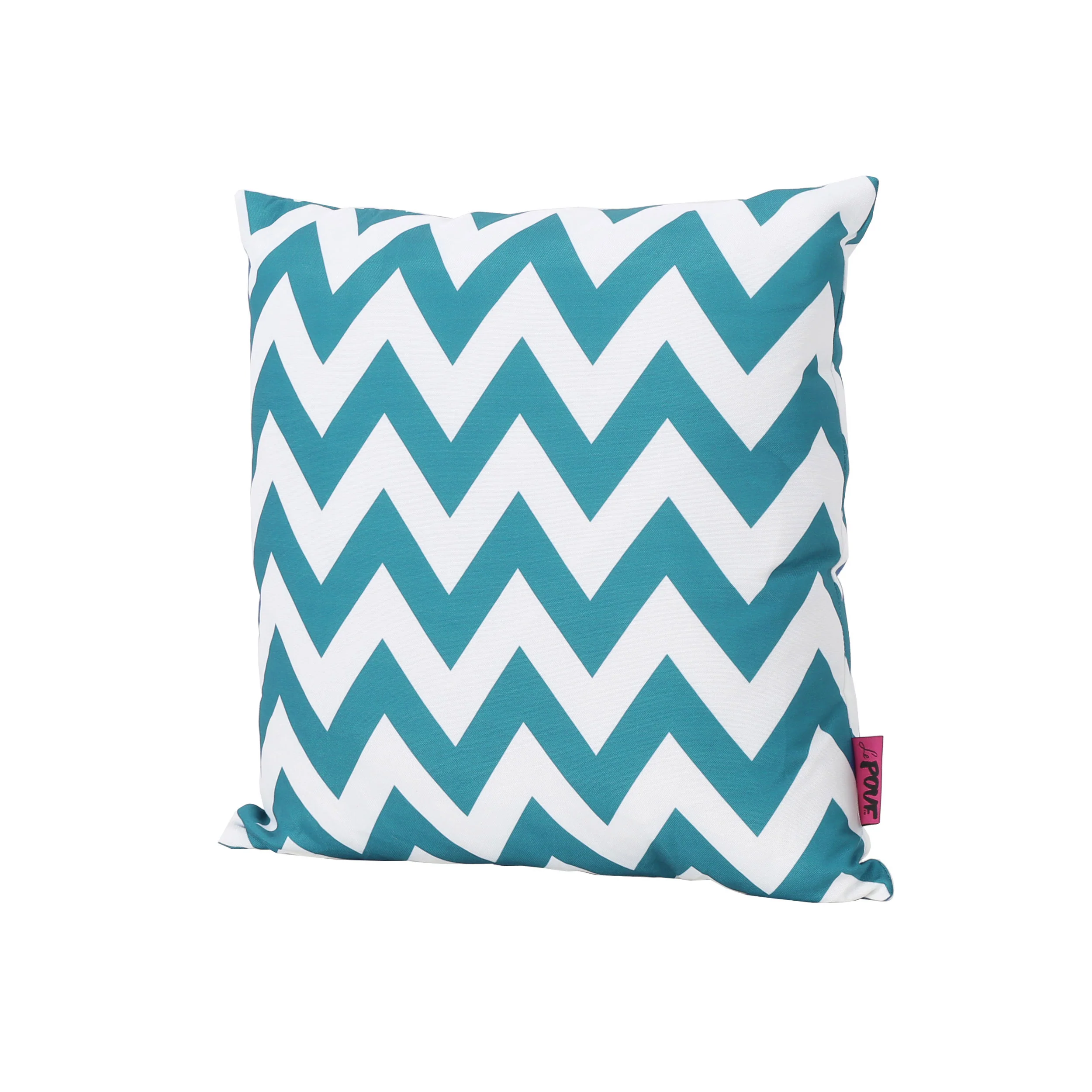 Ernest Indoor Zig Zag Striped Water Resistant Square Throw Pillow - furnishings