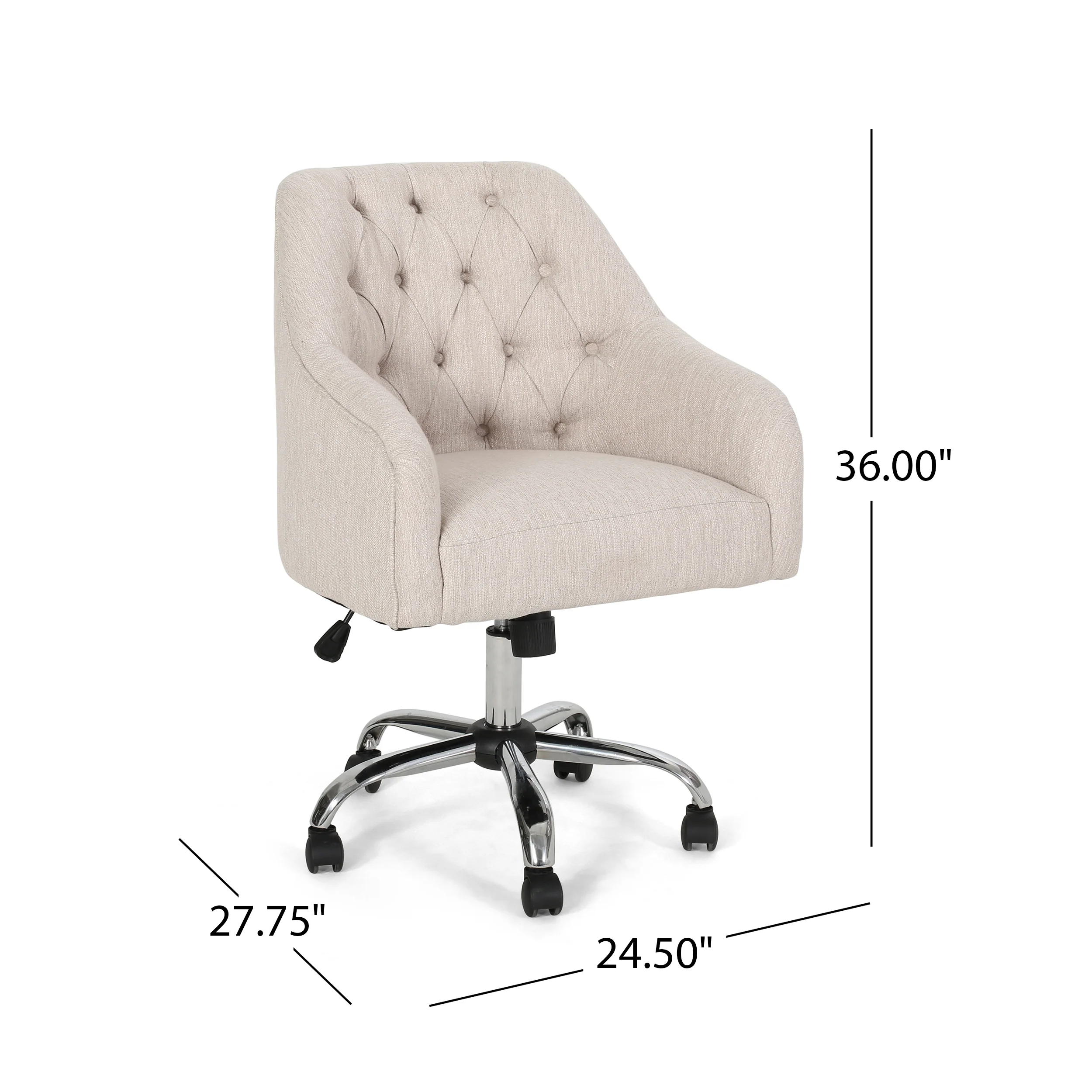Uriel Tufted Home Office Chair with Swivel Base - furnishings