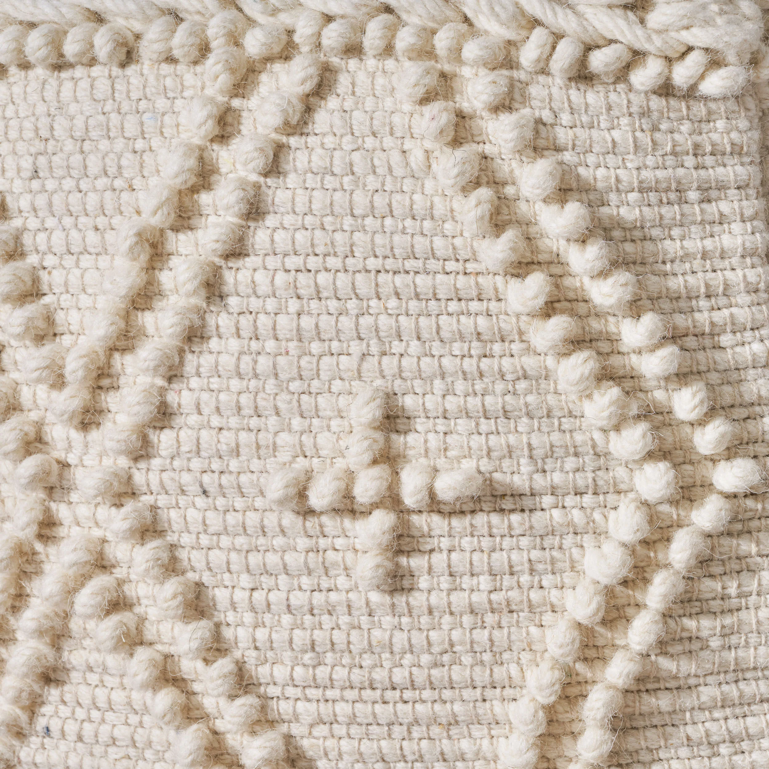 Truda Boho Handcrafted Fabric Pouf - furnishings