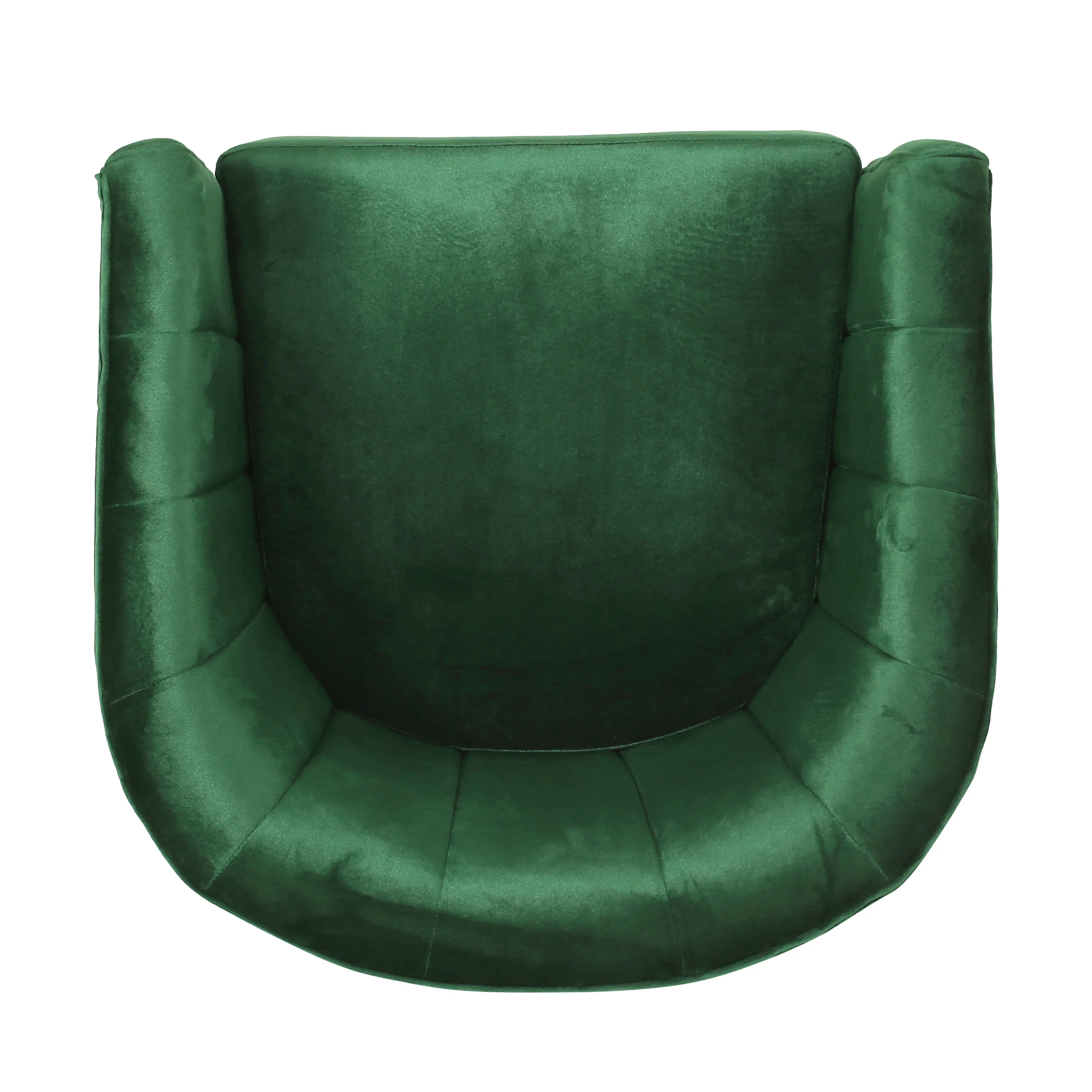 Blairmont Modern Glam Channel Stitch Velvet Swivel Club Chair - furnishings