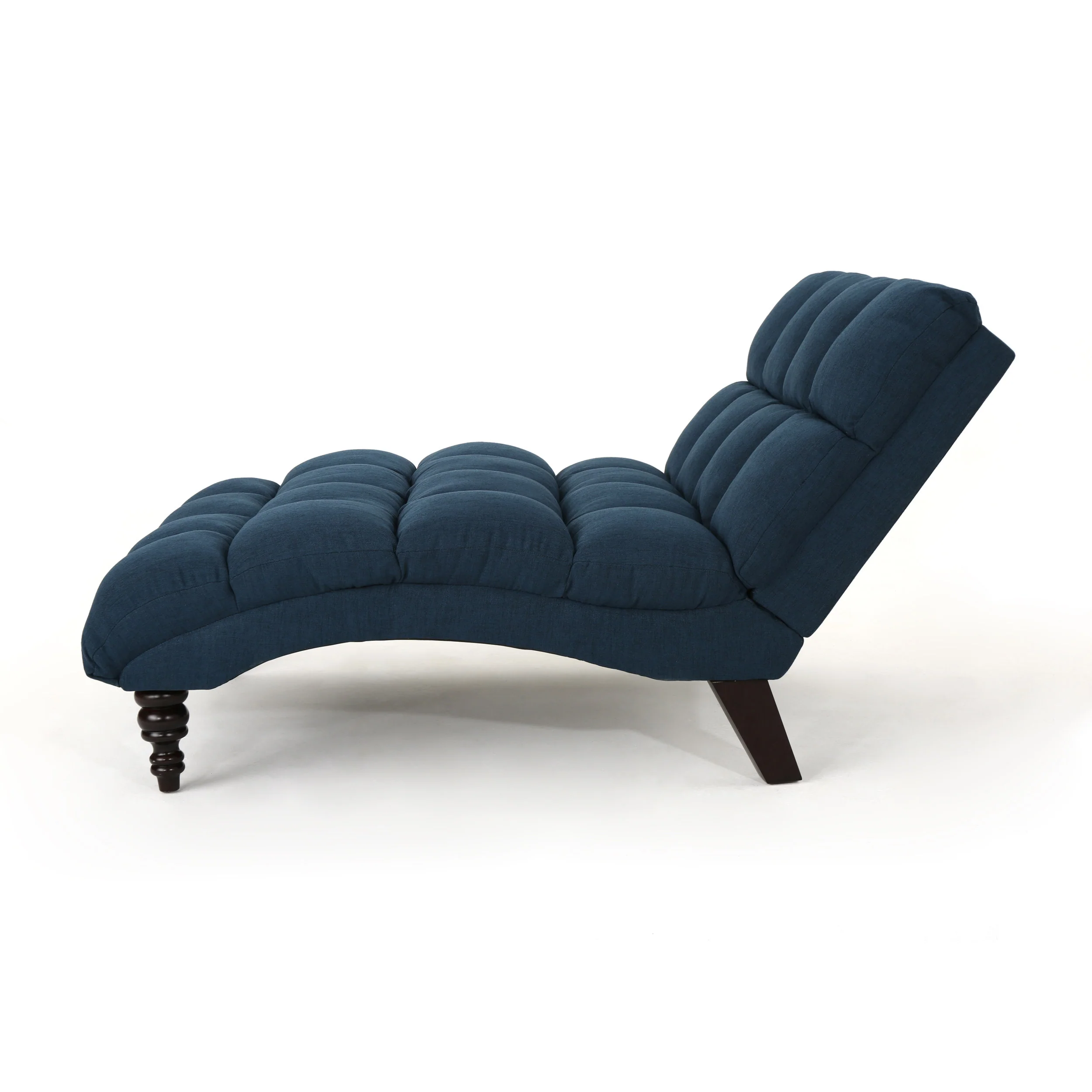 Olympia Modern Tufted Fabric Double Chaise Lounge - furnishings