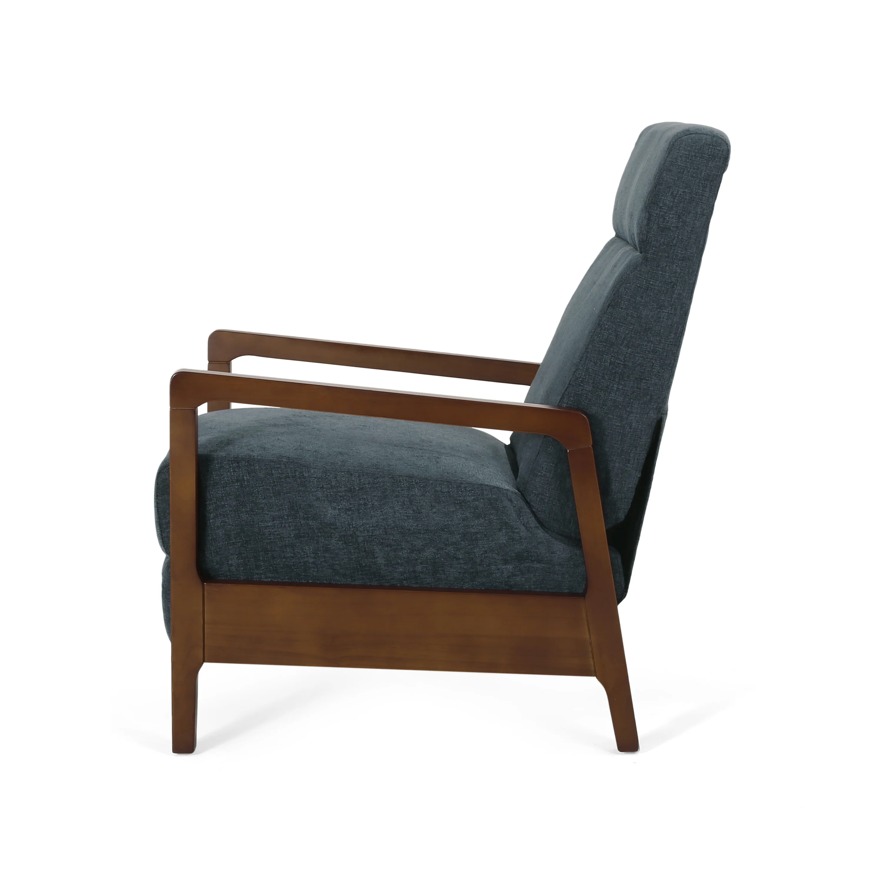 Castner Contemporary Fabric Waterfall Back Pushback Recliner - furnishings