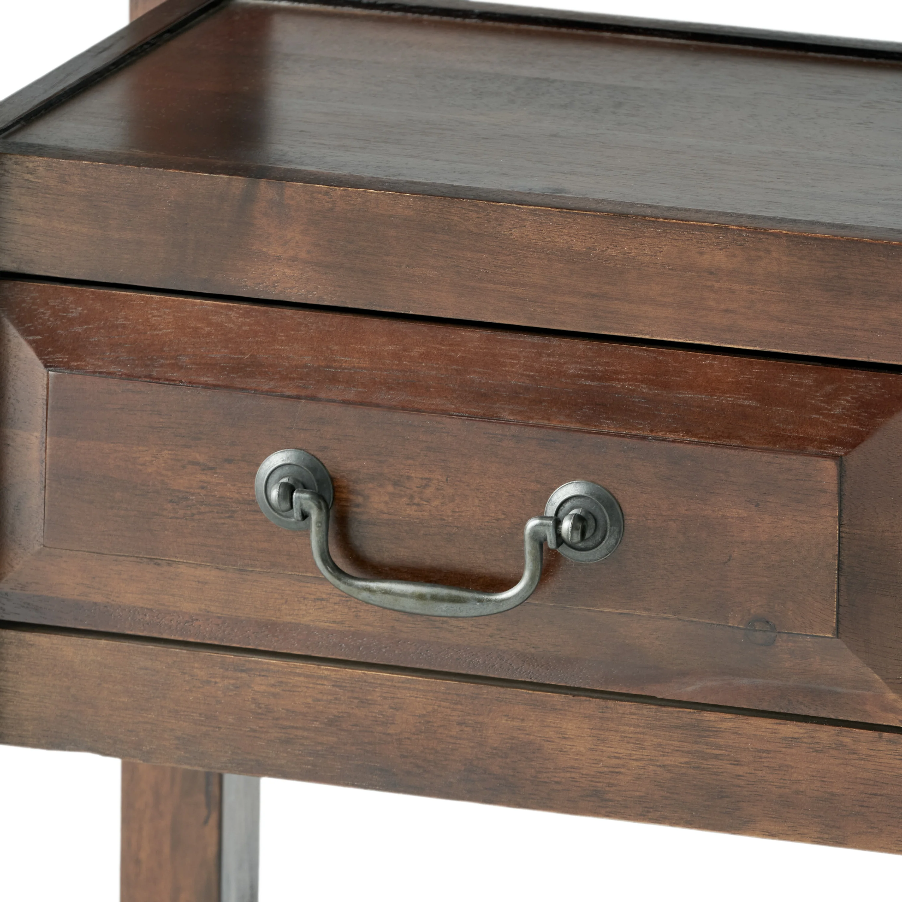 Noah Brown Mahogany Wood Accent Table - furnishings