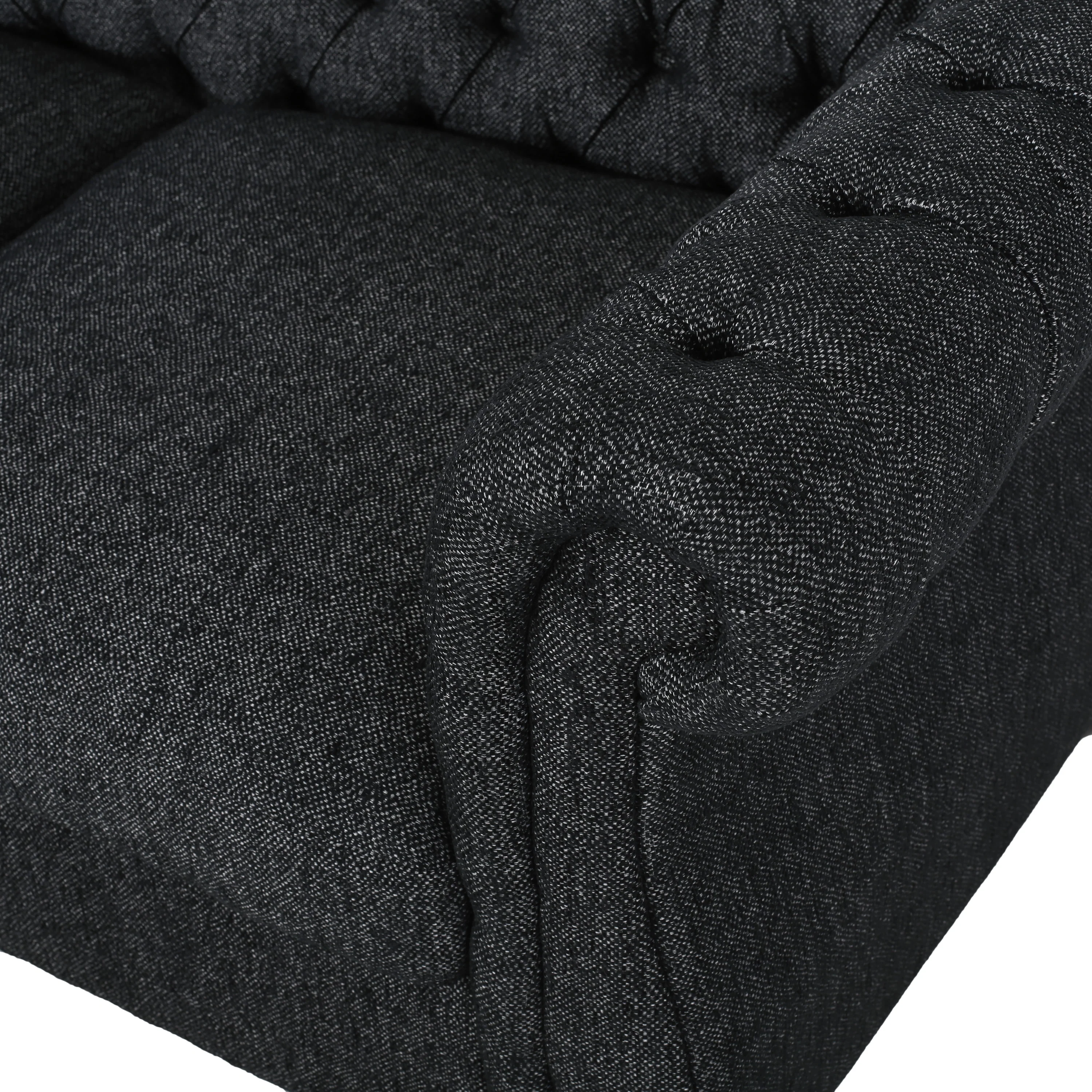 Nystrom Chesterfield Fabric Tufted 3 Seater Sofa - furnishings
