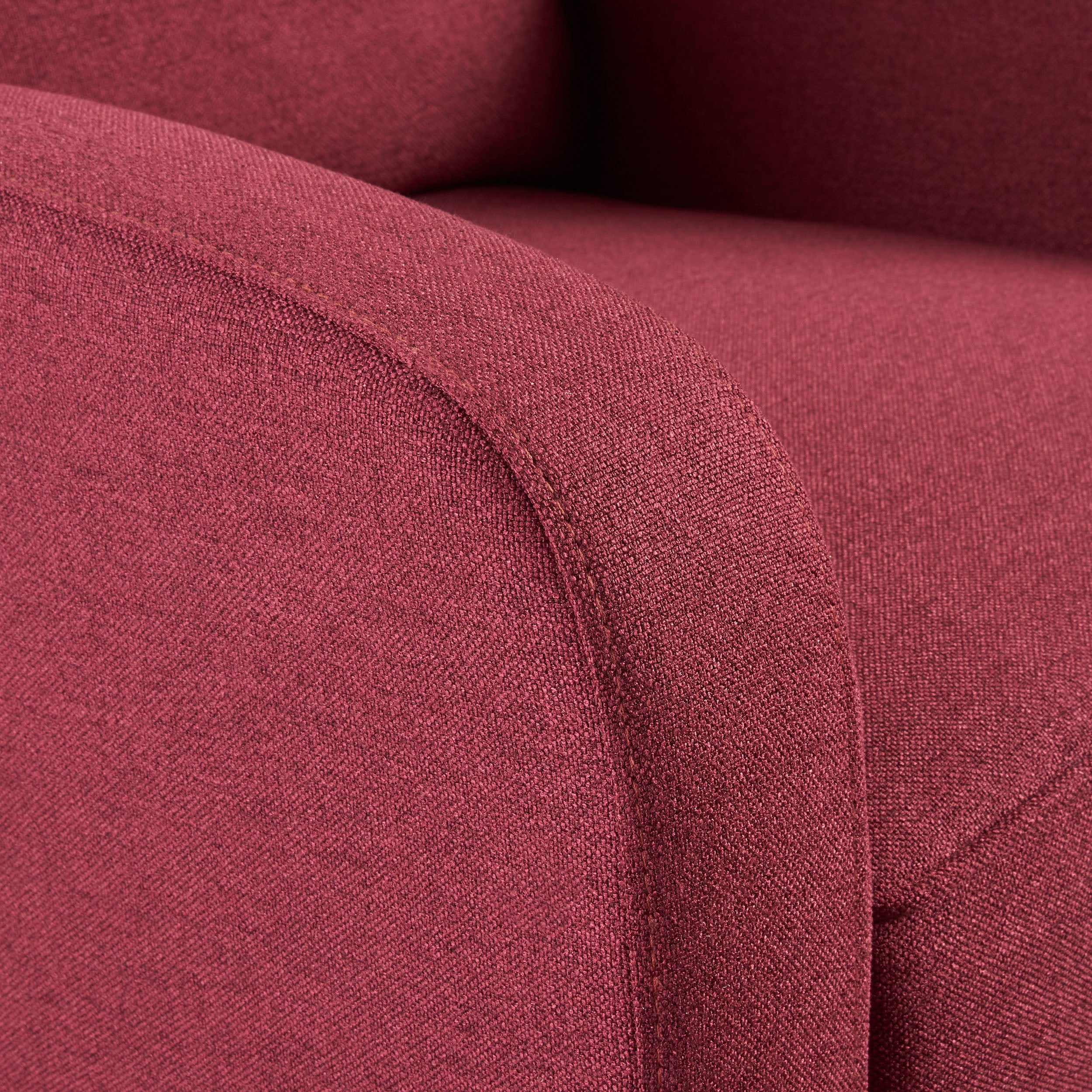 Nissa Contemporary Button Tufted Push-Back Recliner with Tonal Piping - furnishings