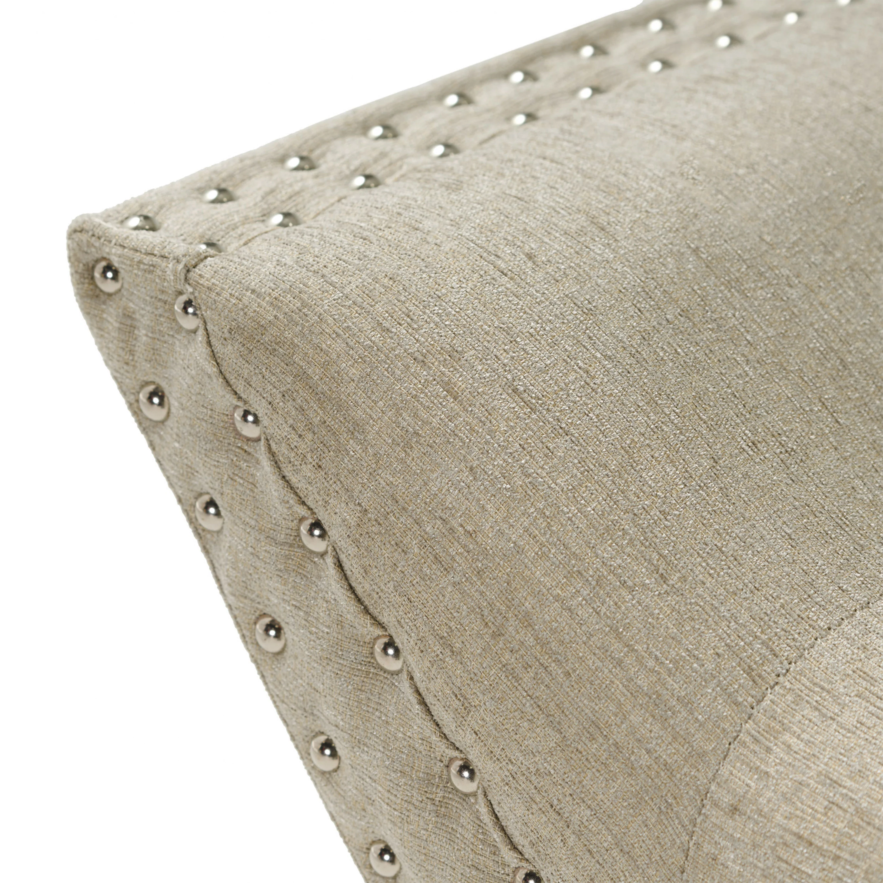 Daniel Tufted Fabric Ottoman Footstool - furnishings
