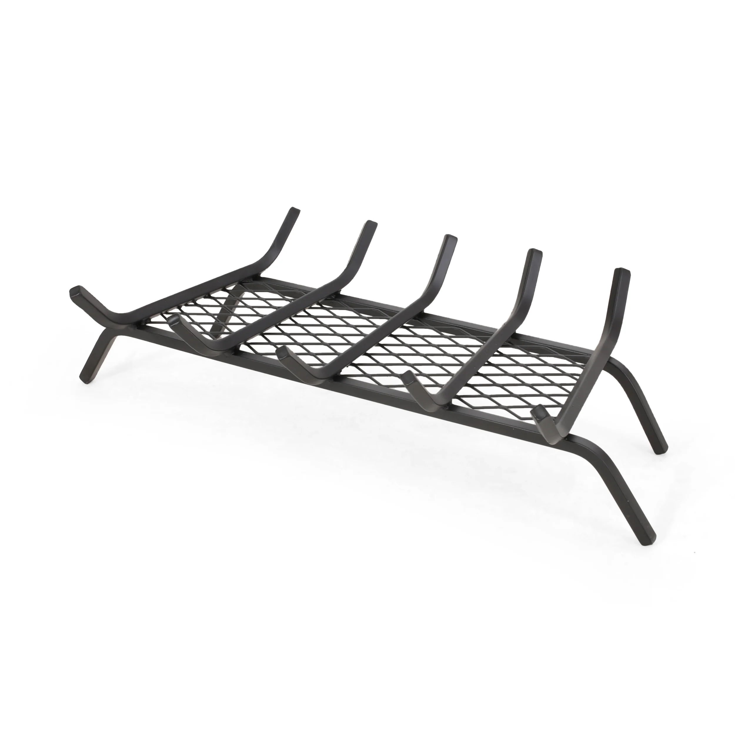 Daire Iron Fireplace Log Holder - furnishings