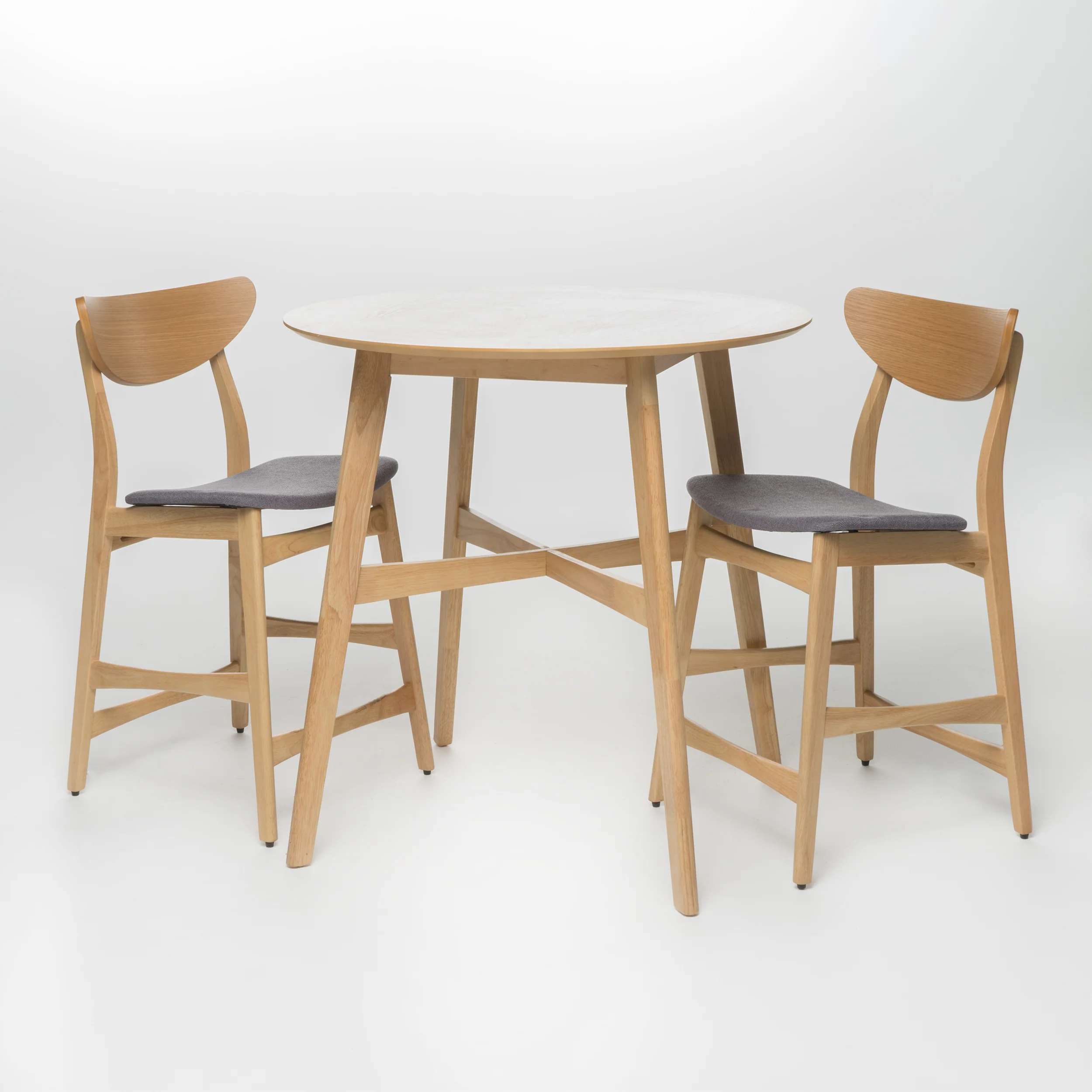 Helen Dark Fabric/ Wood Finish Counter Height Dining Set - furnishings