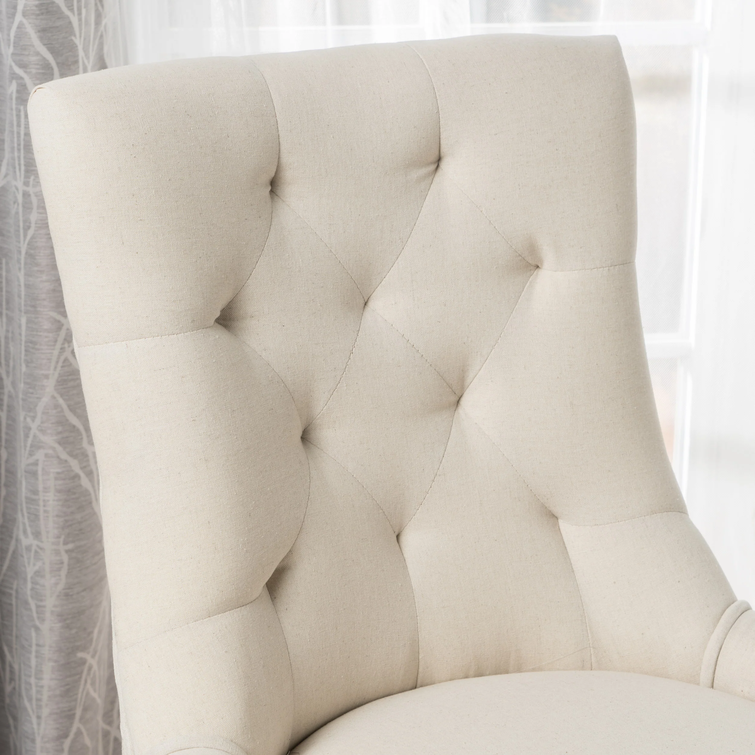 Stacy Hourglass Fabric Dining Chairs (Set of 4) - furnishings
