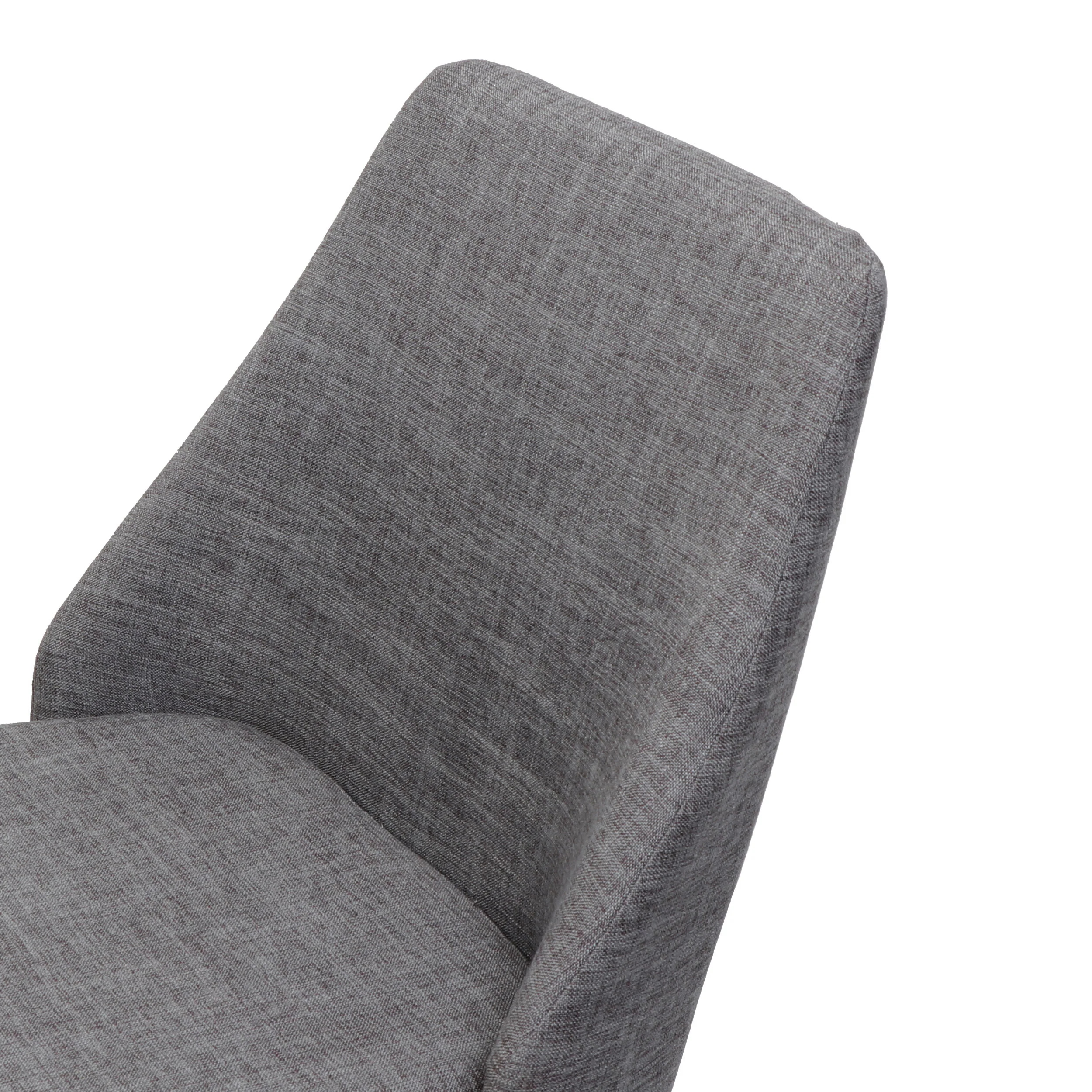 Mable Mid Century Fabric Dining Chairs with Wood Finished Legs - Set of 2 - furnishings
