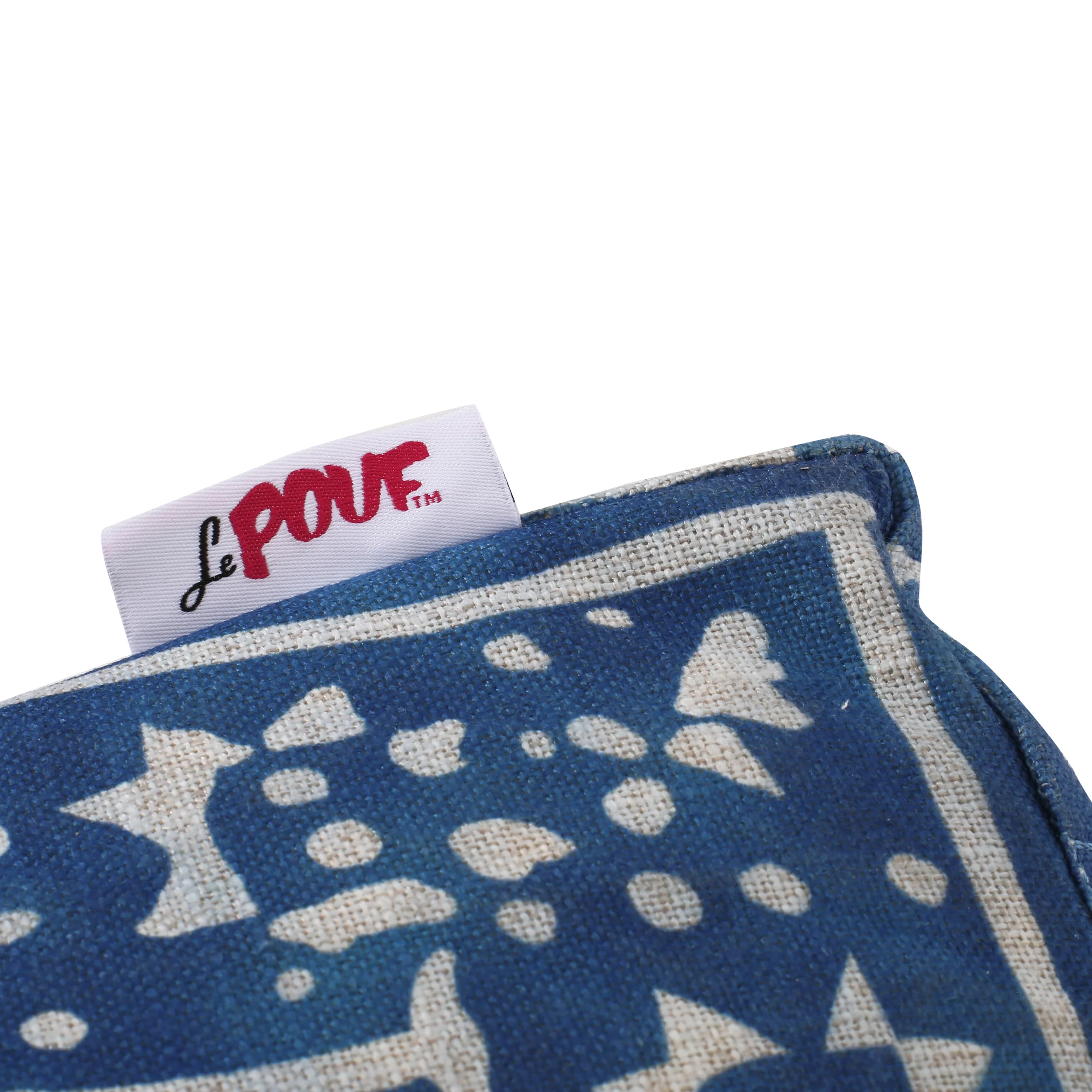 Catron Contemporary Fabric Cube Pouf - furnishings