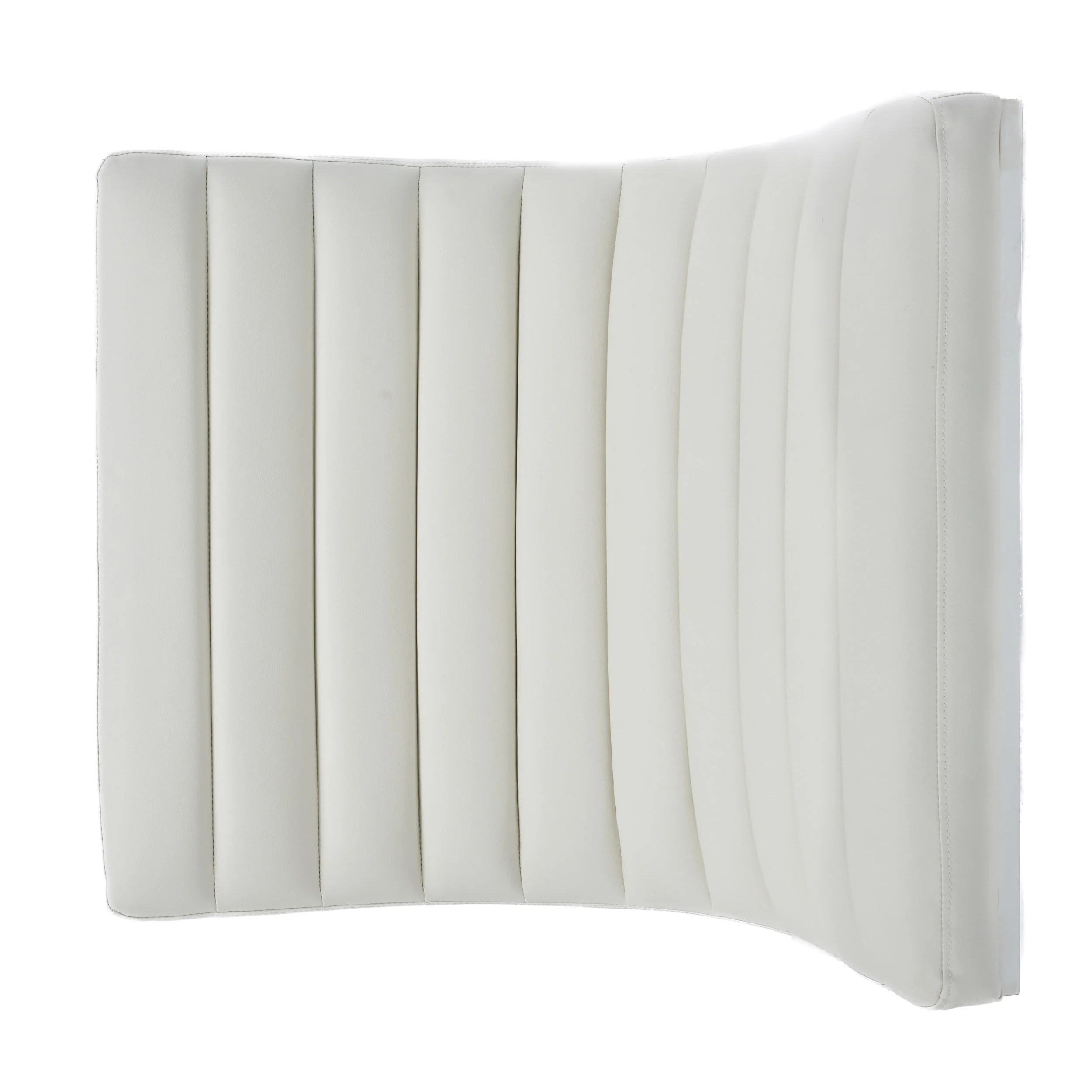 Kingsbury White Leather Lounge Accent Chair - furnishings