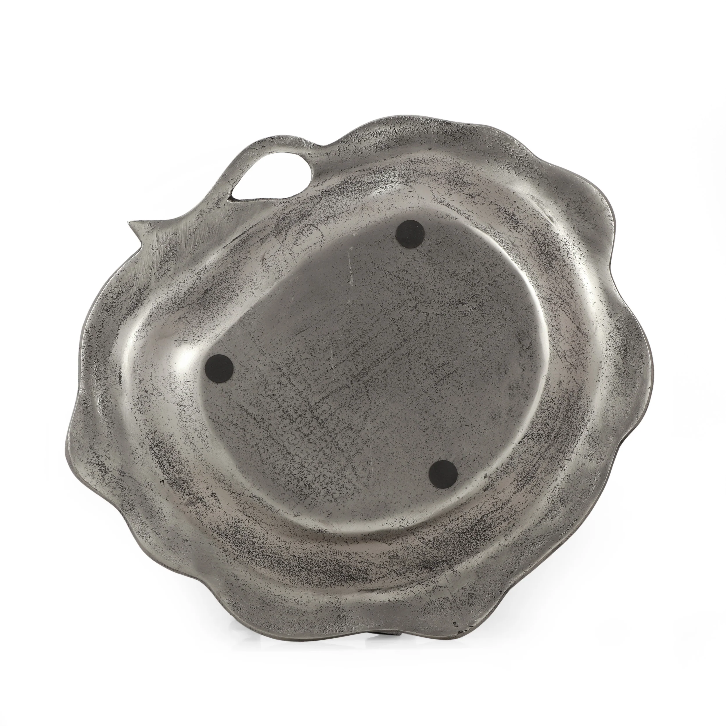 Lovejoy Handcrafted Aluminum Leaf Dish - furnishings