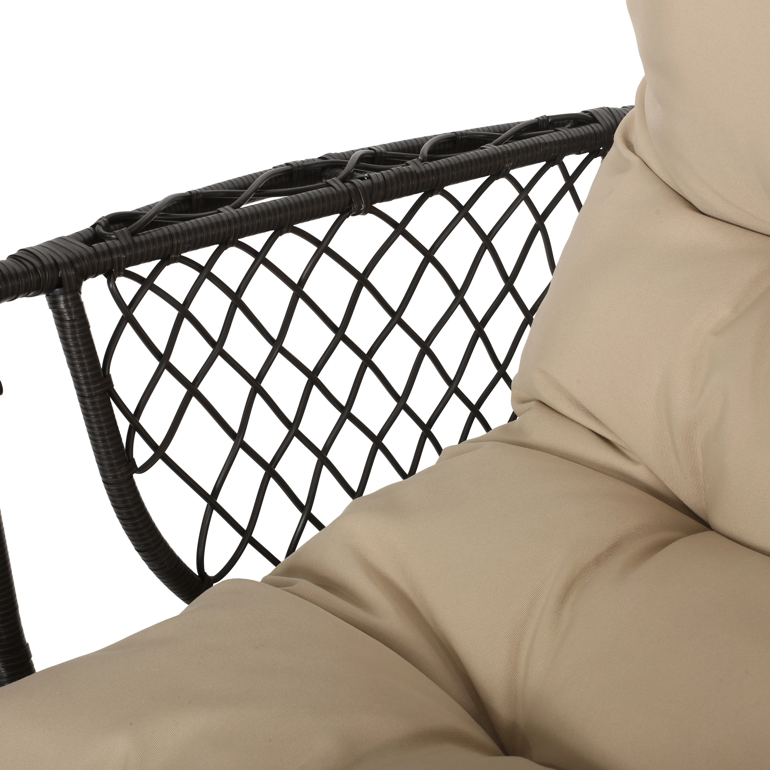 Primo Wicker Hanging Basket Chair (No Stand) - furnishings