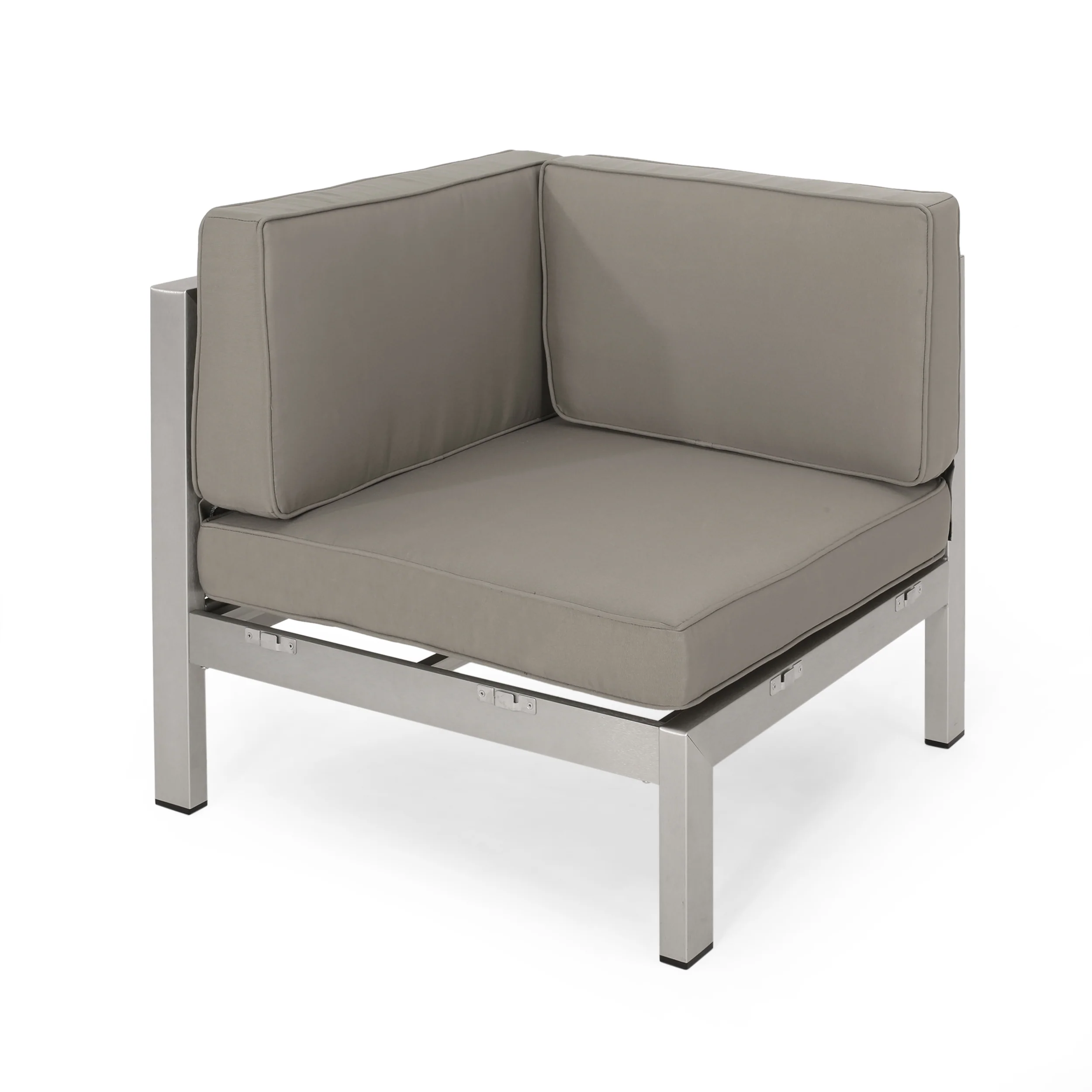 Morocco Vista Outdoor Modern 5 Seater V-Shaped Sectional Sofa Set - furnishings