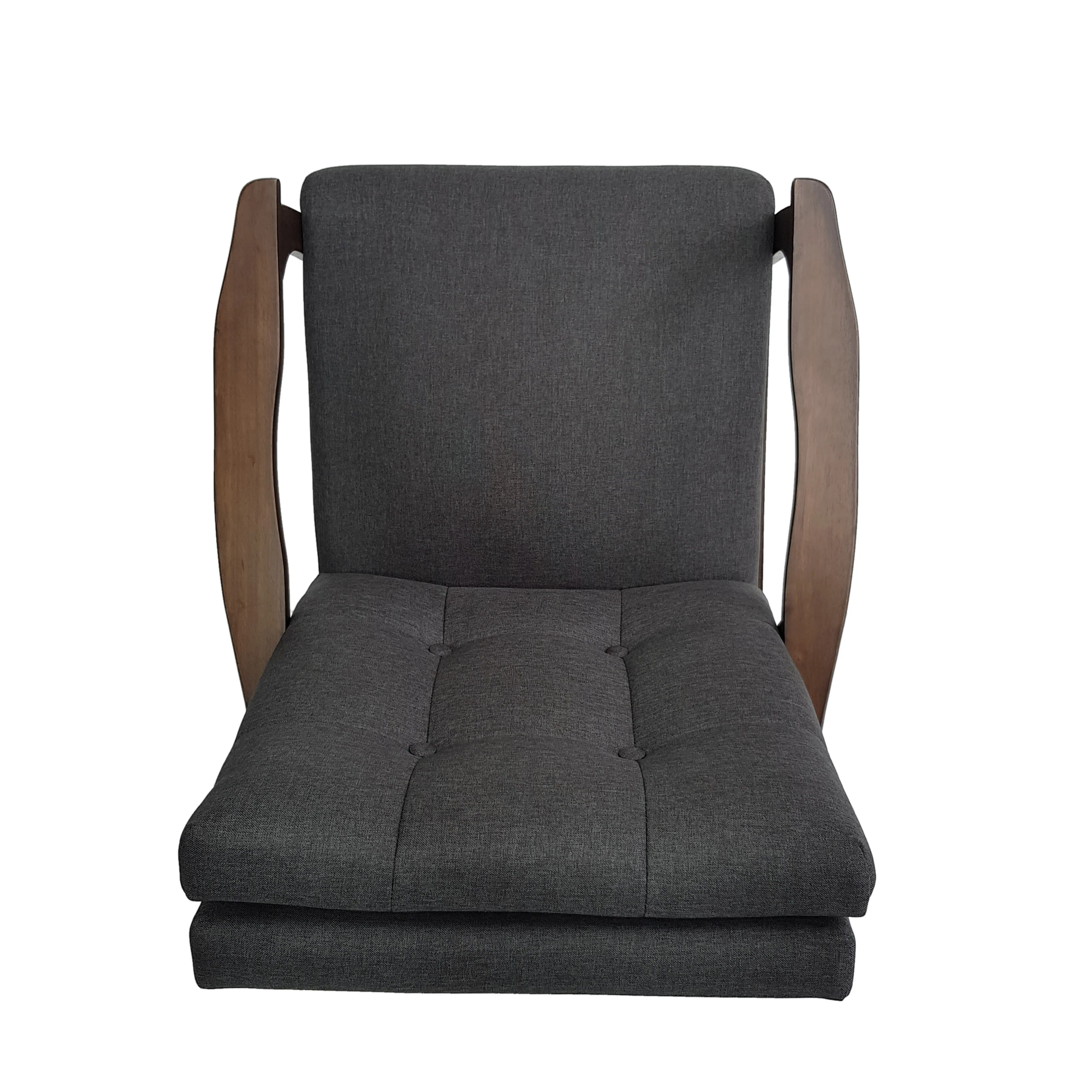 Maureen Mid-Century Modern 3-Piece Fabric Chairs & Love Seat Living Room Set - furnishings