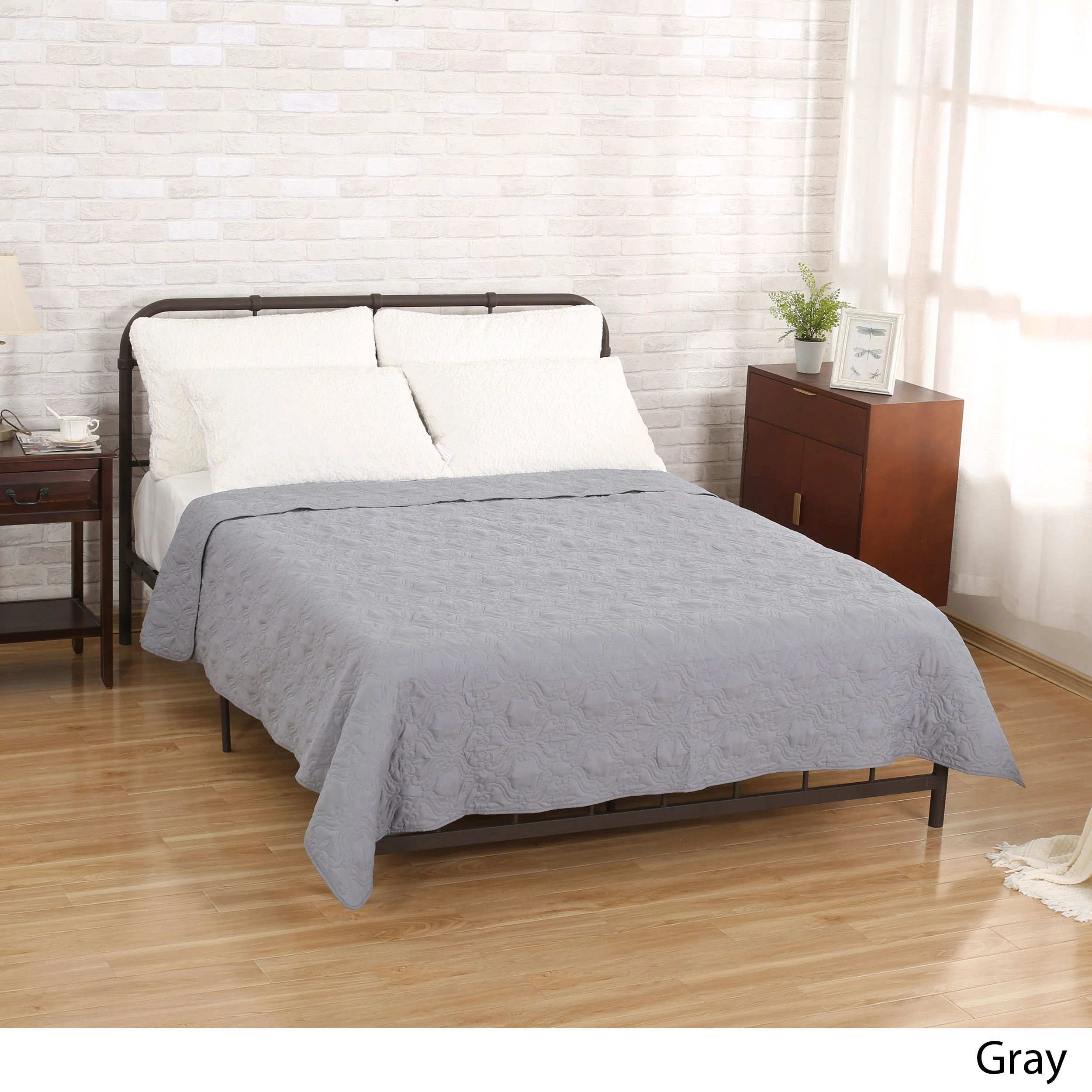 Landyn Double Bed Fabric Quilt - furnishings