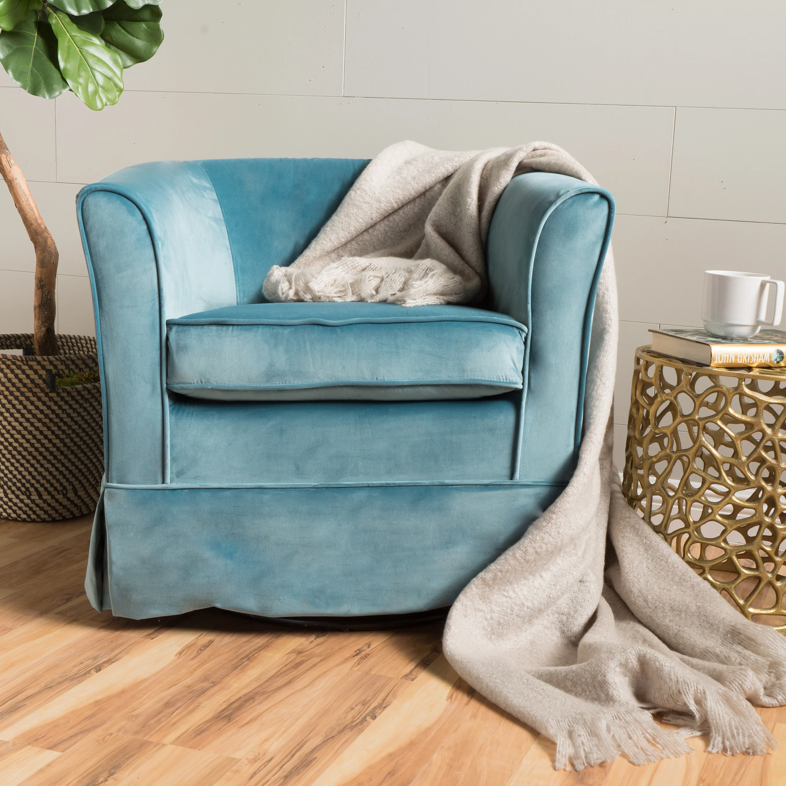 Malie Tub Design Swivel Club Chair - furnishings