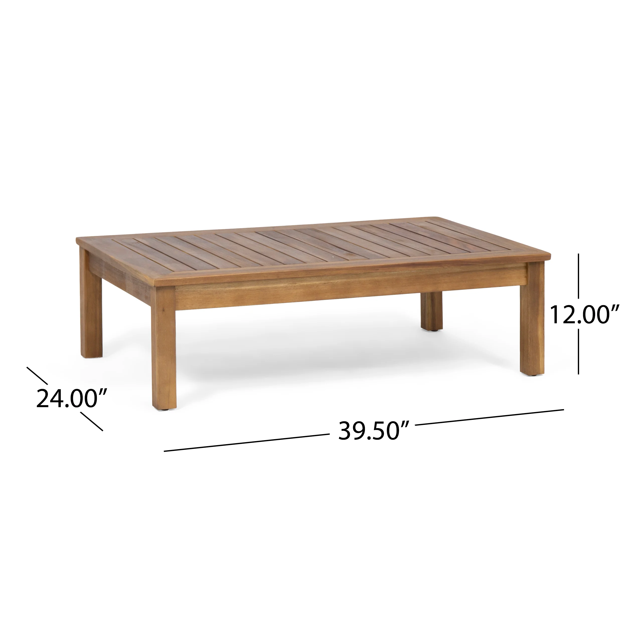 Gloria Outdoor 4 Seater Acacia Wood Chat Set with Cushions - furnishings