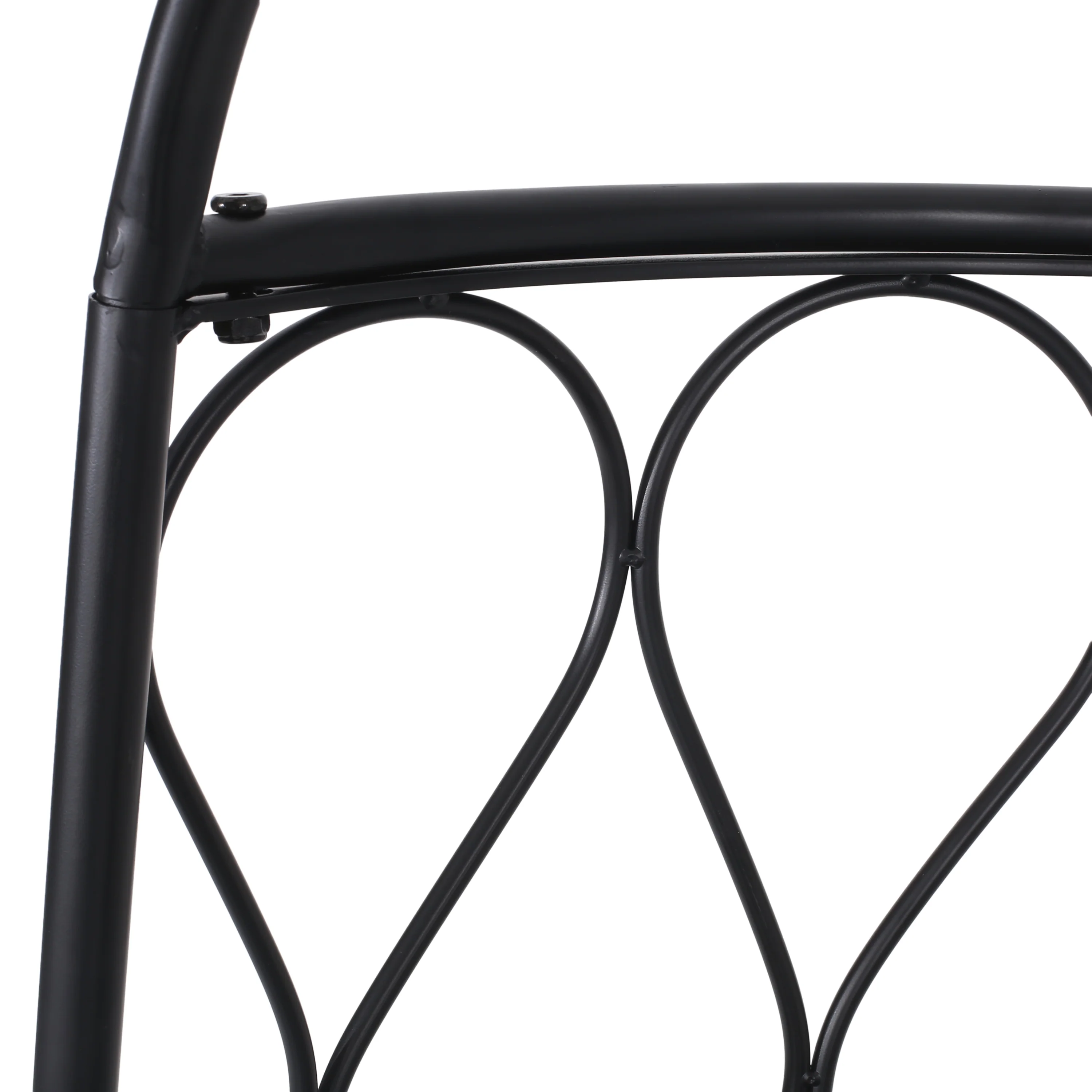 Edgell Indoor/Outdoor Hanging Chair with Stand, Black - furnishings