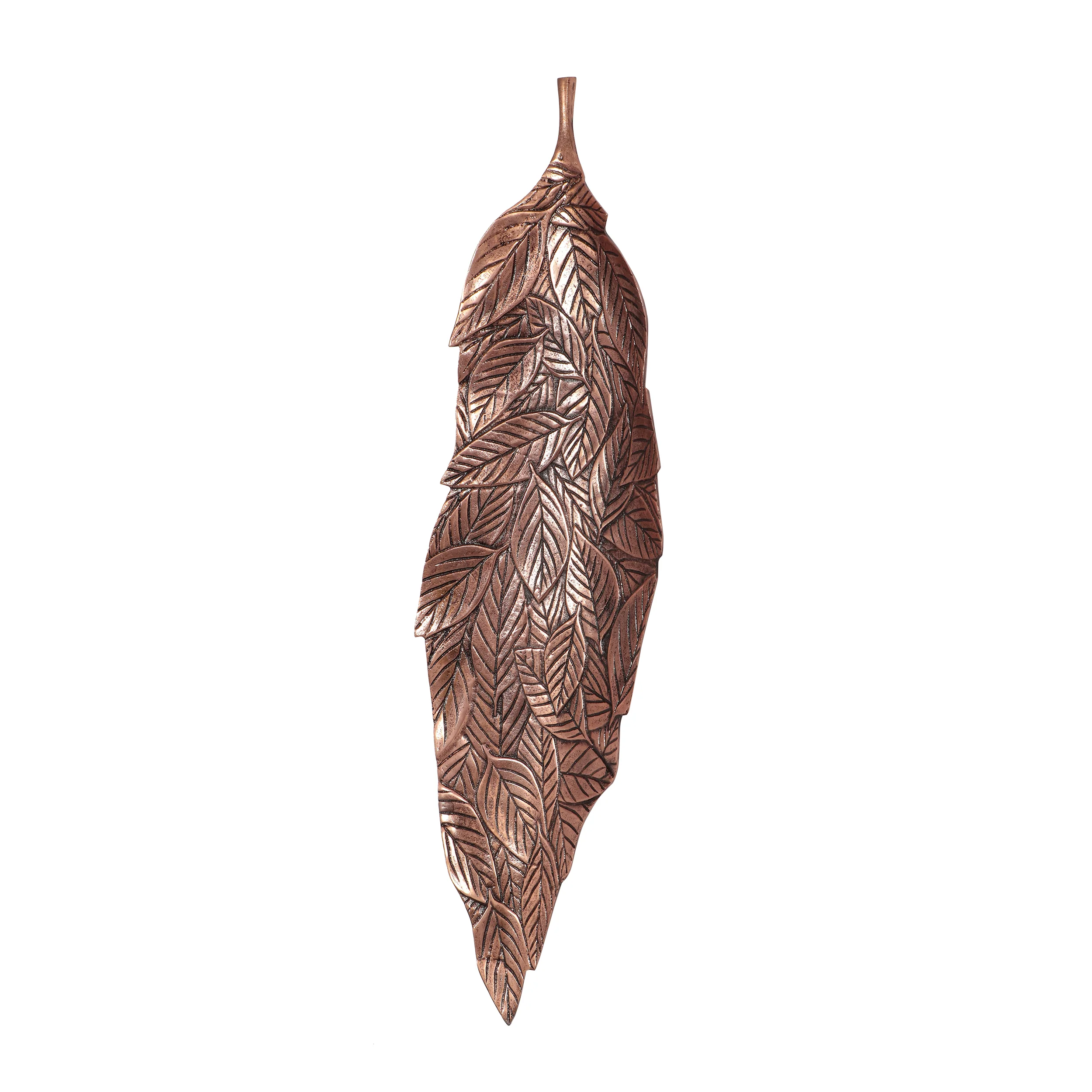 Ailey Handcrafted Aluminum Leaf Wall Decor - furnishings