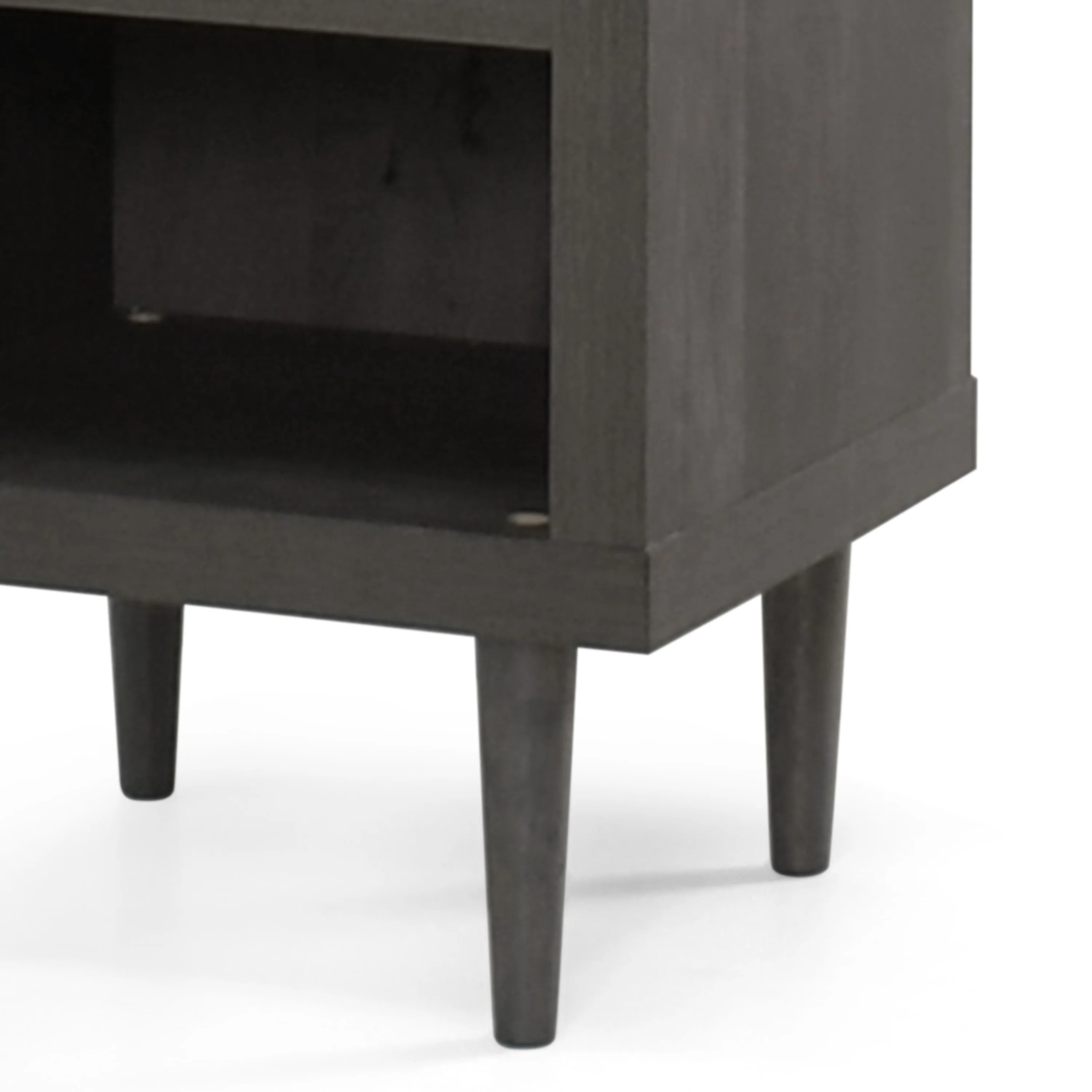 Farhart Faux Wood Single Drawer Nightstand - furnishings