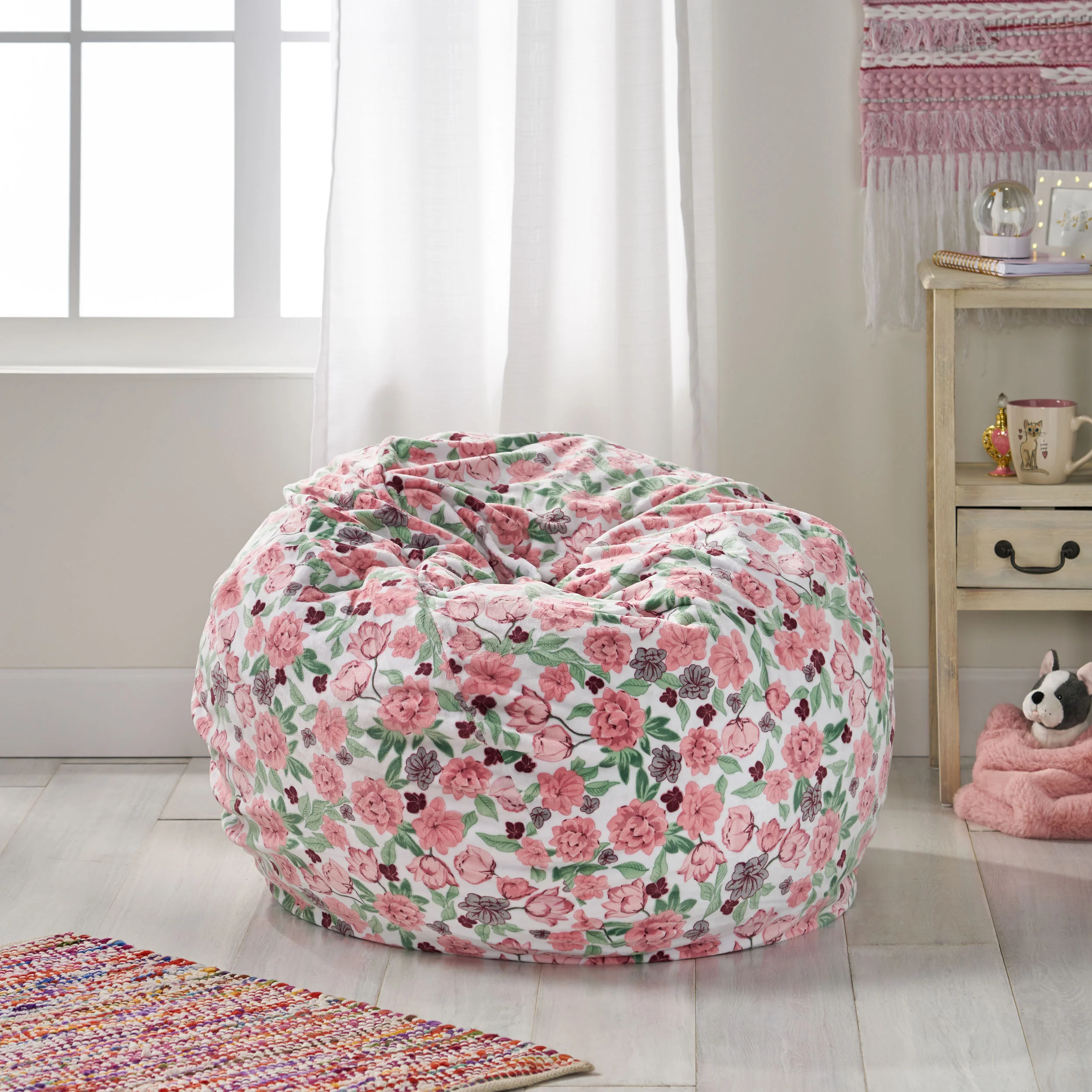 Adison Modern 3 Foot Fabric Bean Bag - furnishings