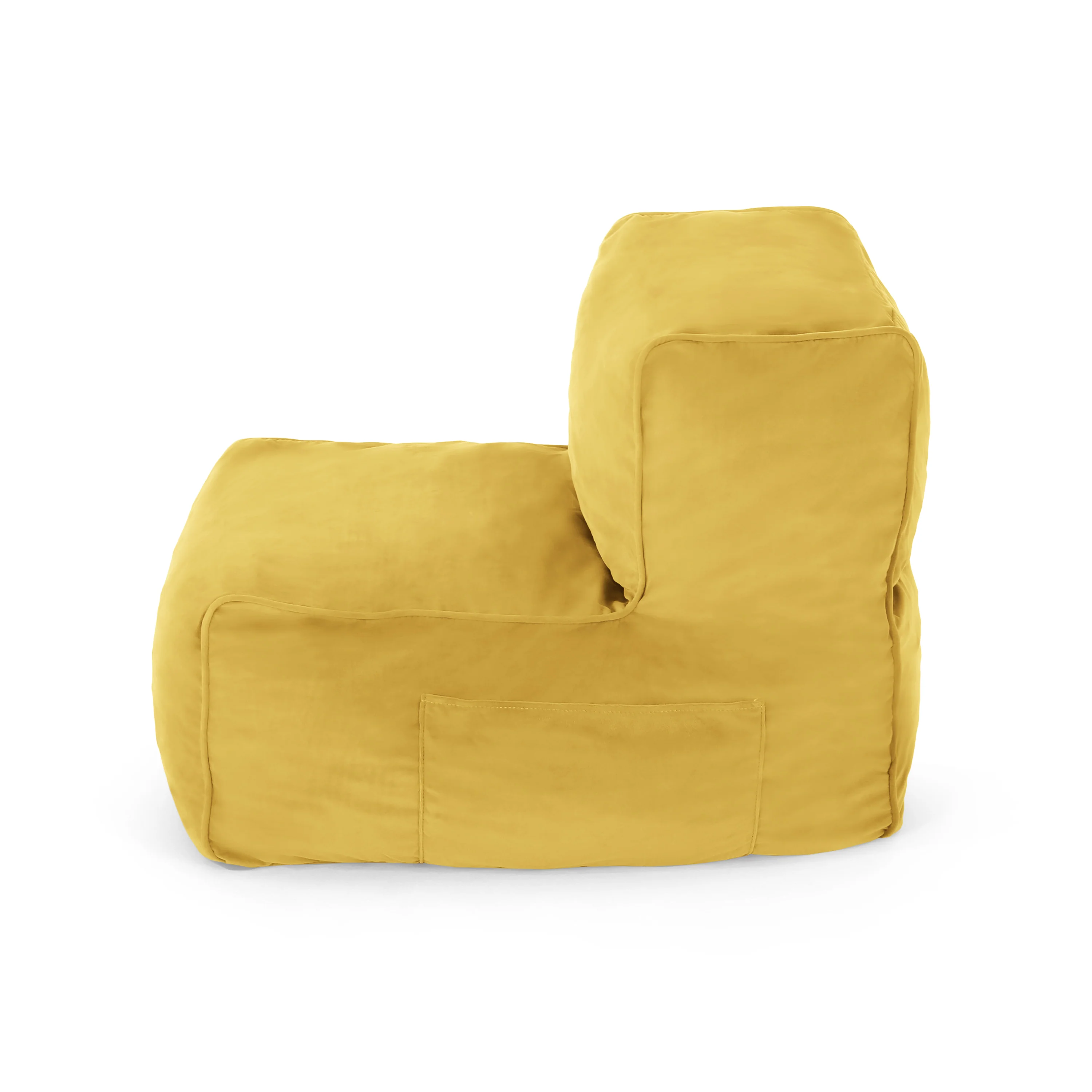 Caraway Modern Velvet Bean Bag Chair - furnishings
