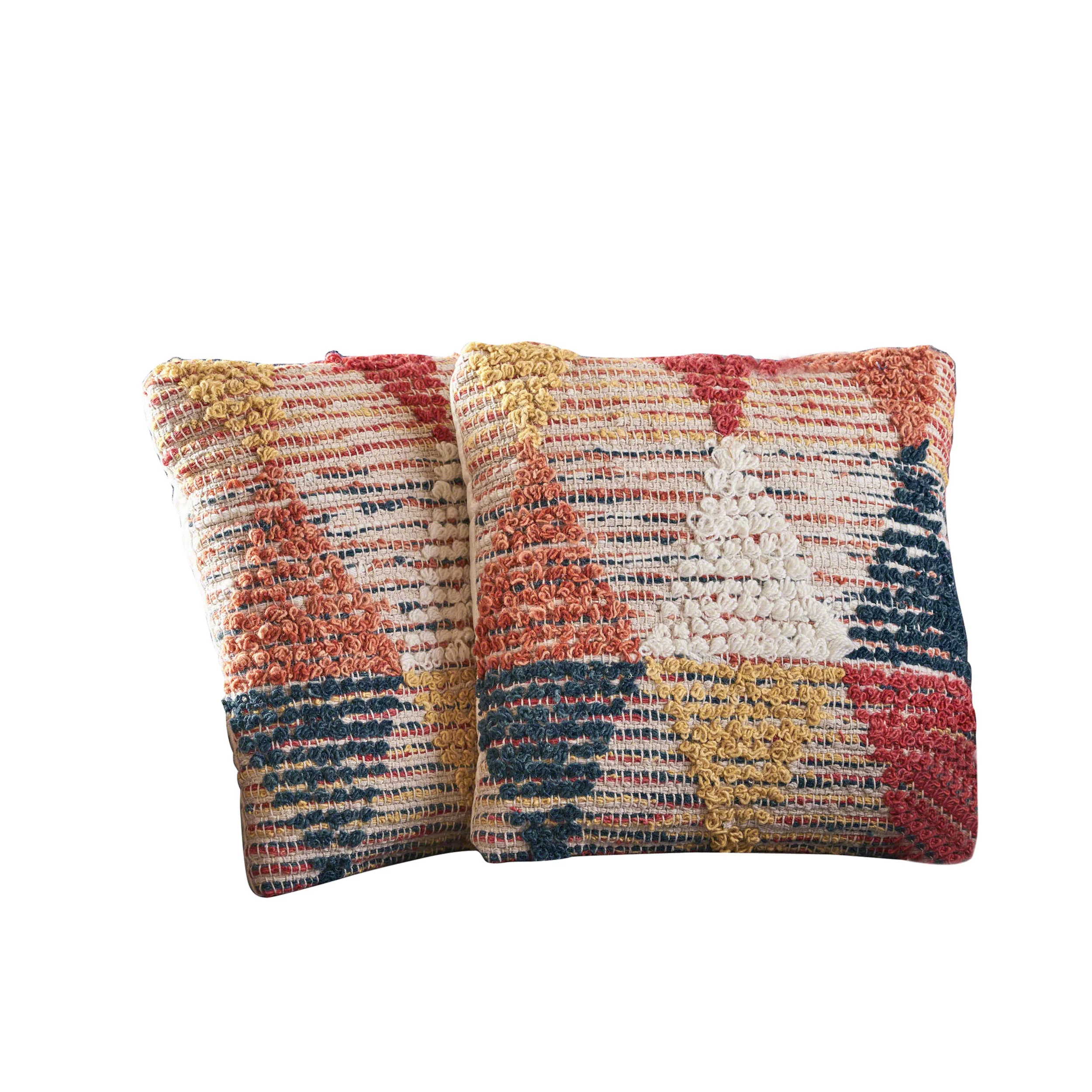 Cierra Handcrafted Boho Fabric Pillow - furnishings