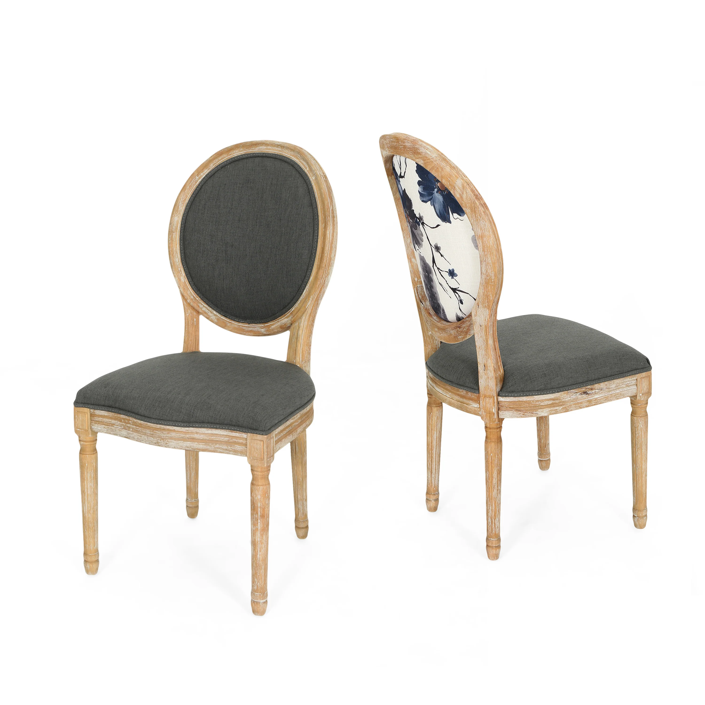 Reed Upholstered French Design Dining Chairs - furnishings