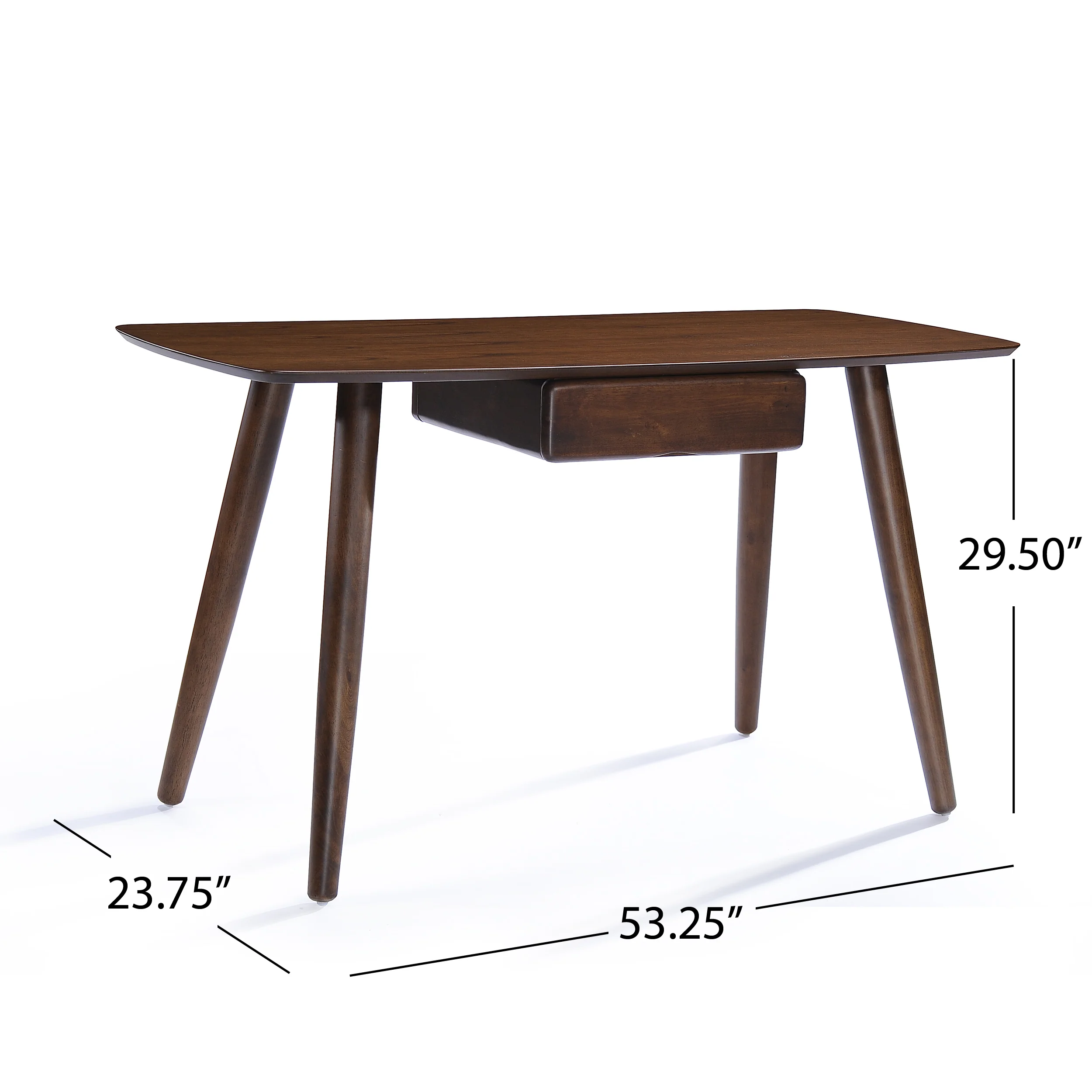 Kidman Wood Study Table with Faux Wood Overlay - furnishings