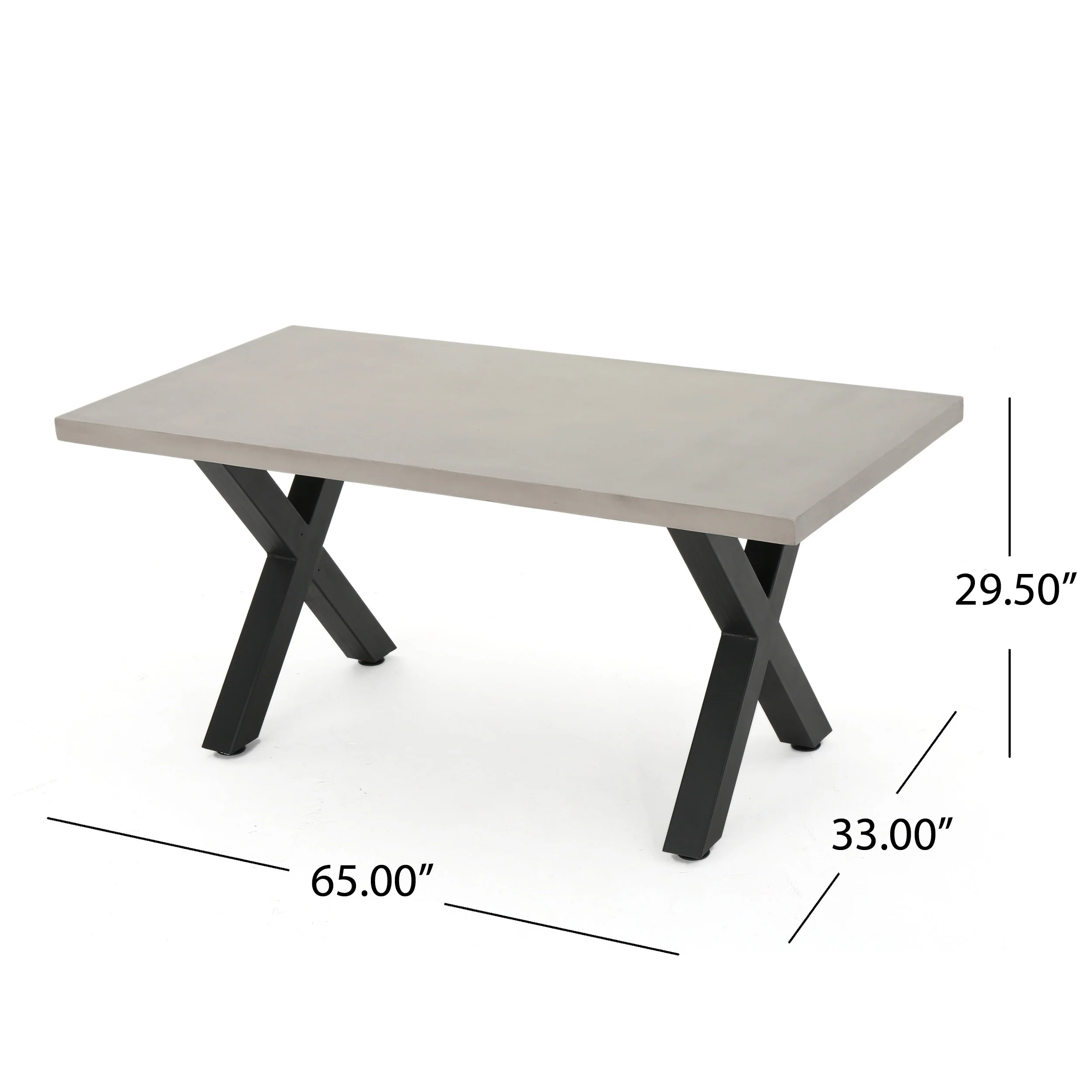 Aisaiah Outdoor Modern 6 Seater Dining Set - furnishings