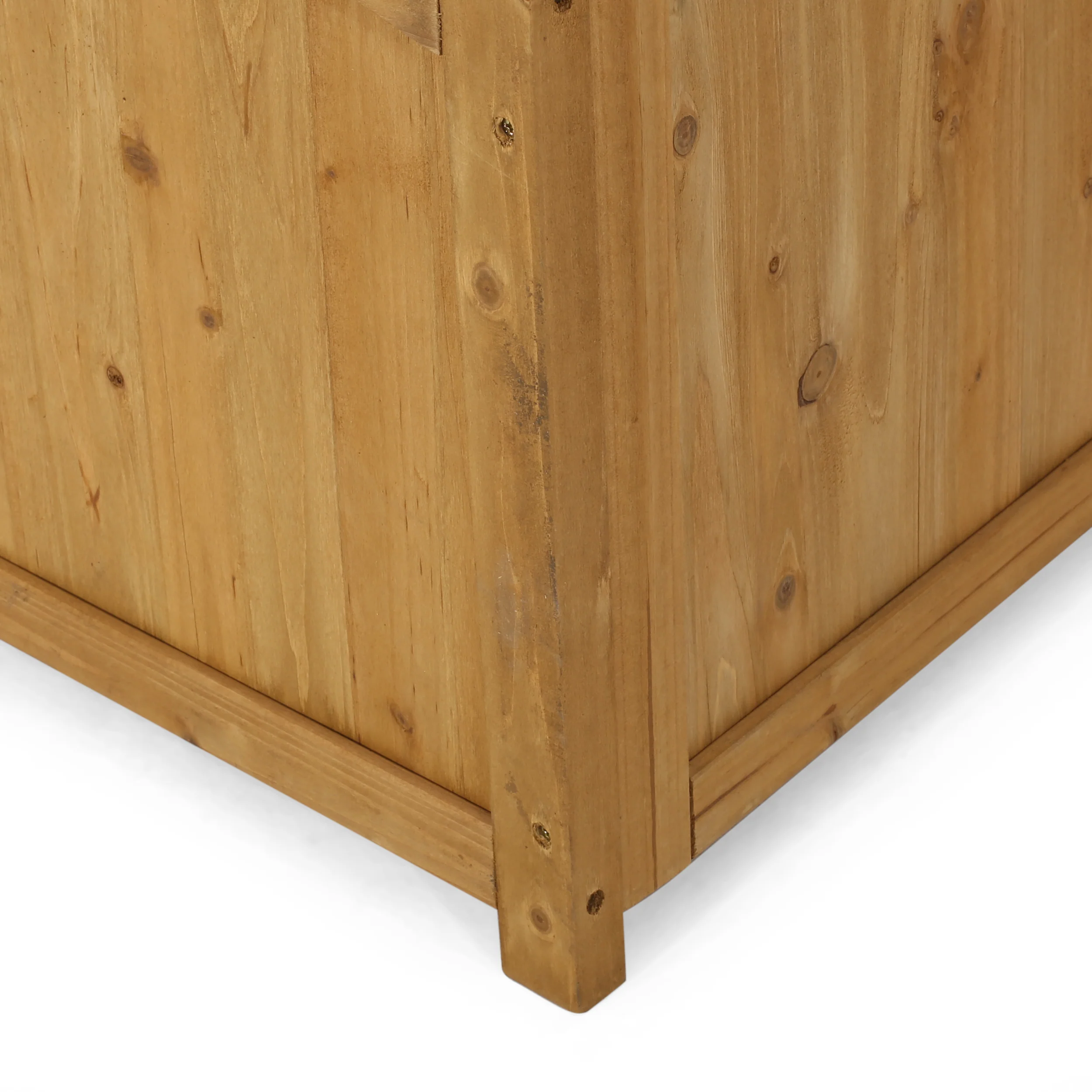 Mallett Traditional Square Firwood Planter Box with Trellis - furnishings