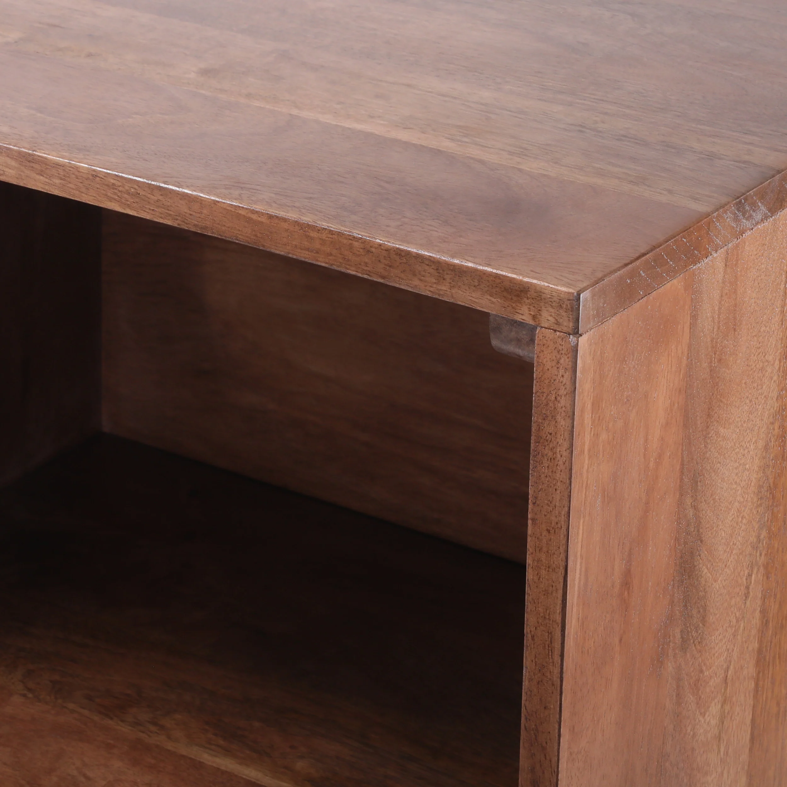 Senoia Handcrafted Mid-Century Modern Mango Wood 3 Drawer Chest - furnishings