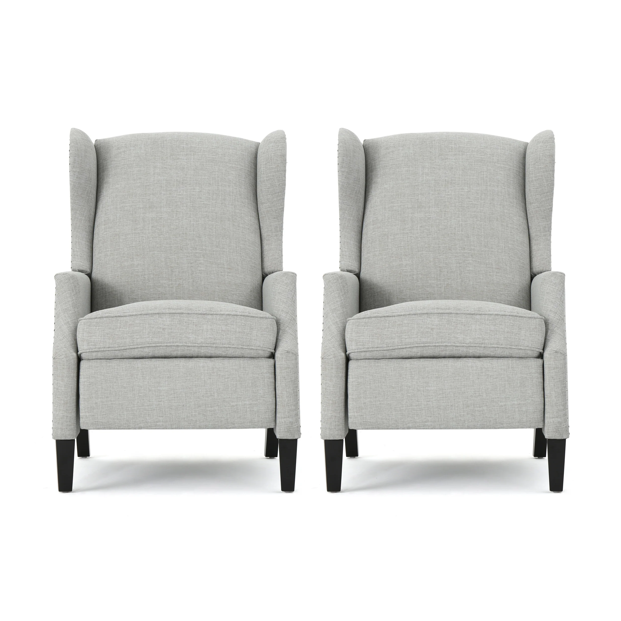 Weyland Contemporary Fabric Recliner (Set of 2) - furnishings