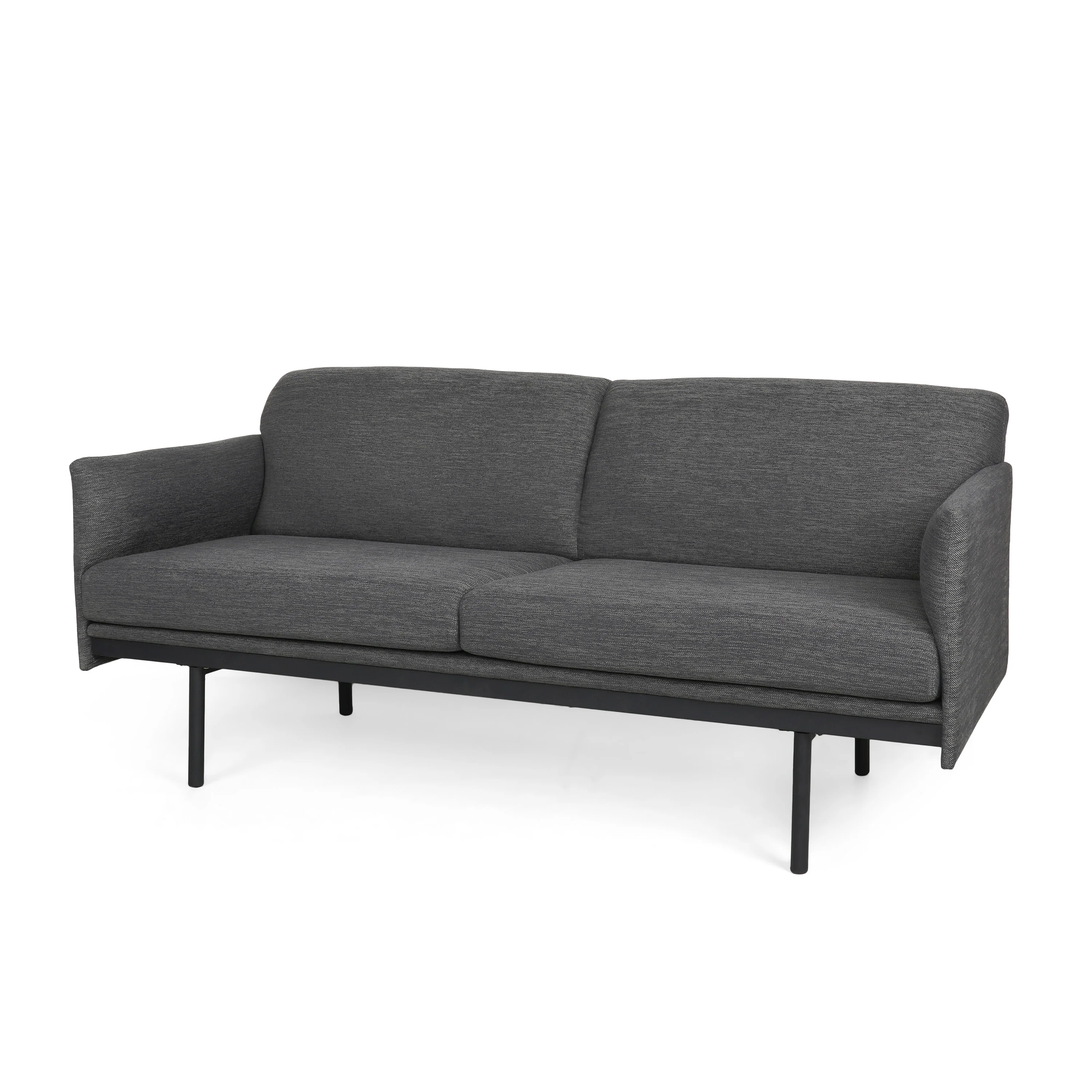 Mokena Contemporary Fabric Upholstered 3 Seater Sofa - furnishings
