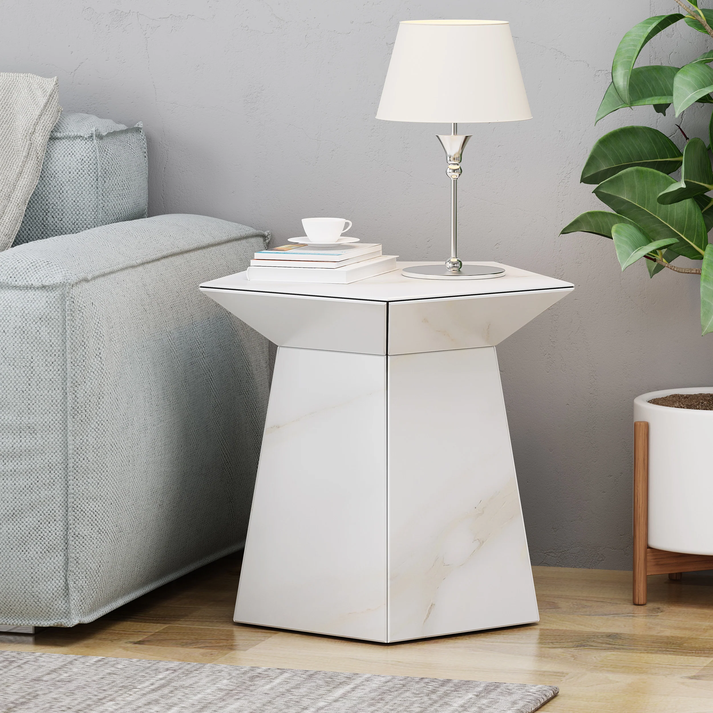 Volantis Modern Pentagon Accent Table - furnishings