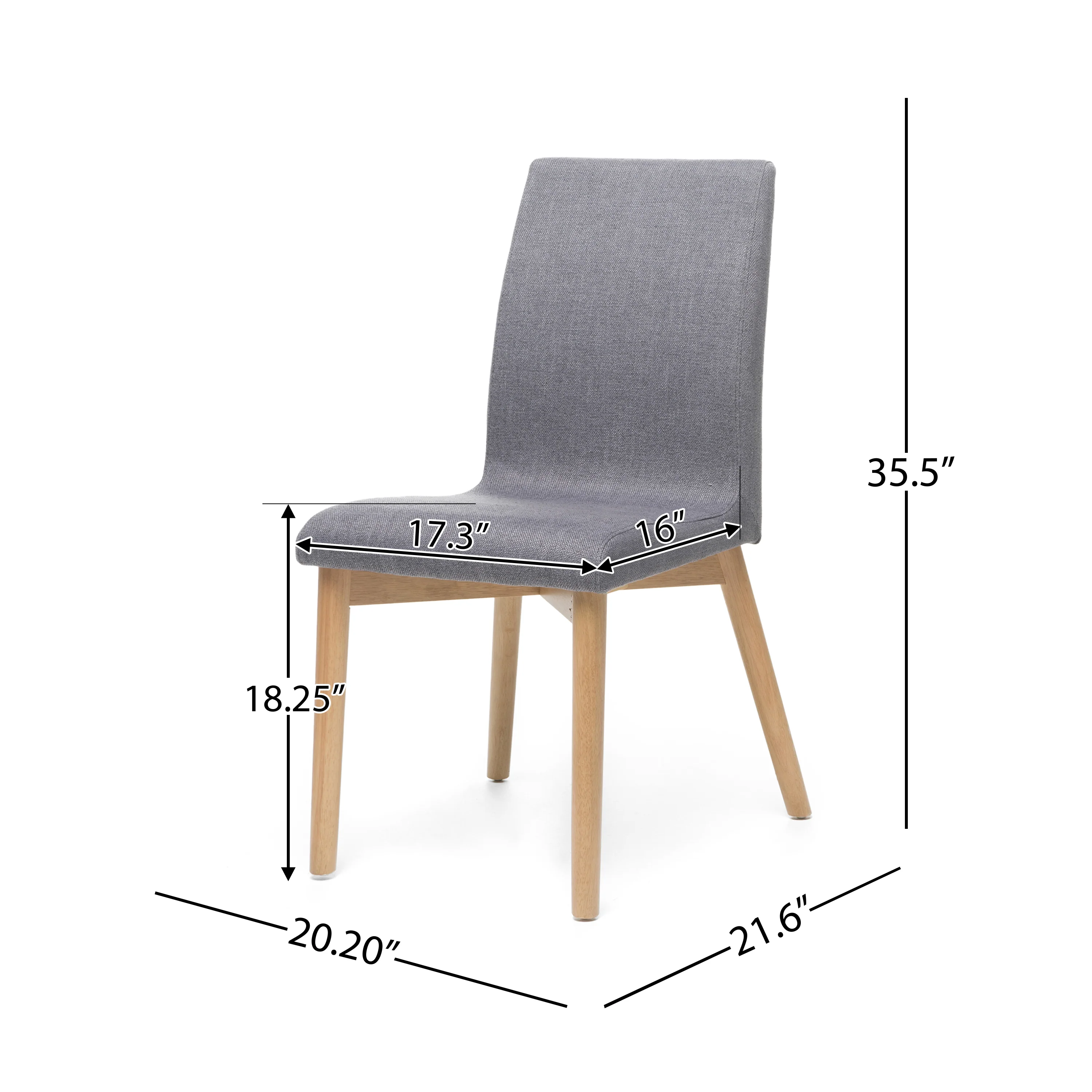 Amesbury Wood and Fabric 7 Piece Dining Set - furnishings