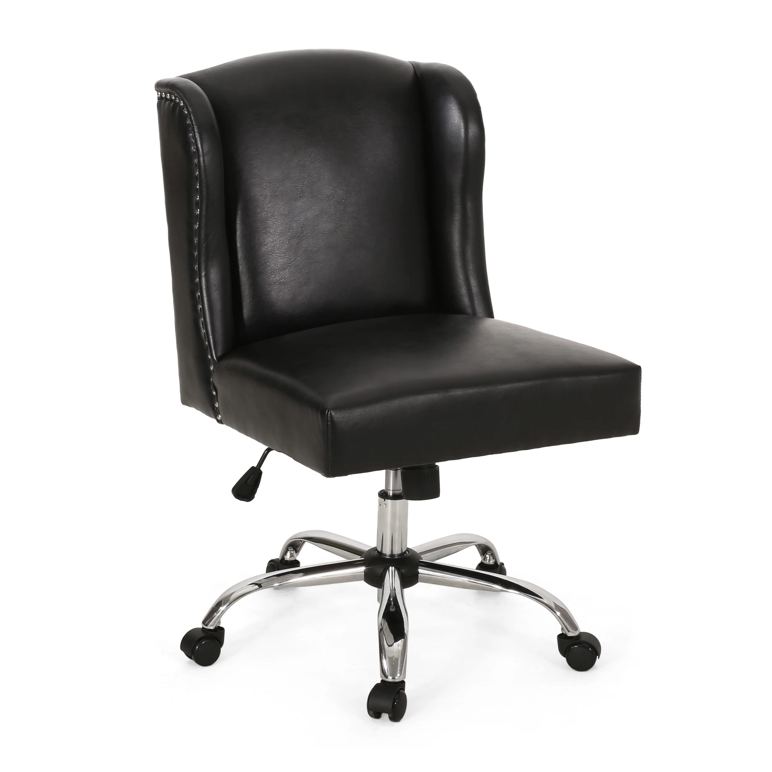 Ryilee Contemporary Wingback Swivel Office Chair - furnishings