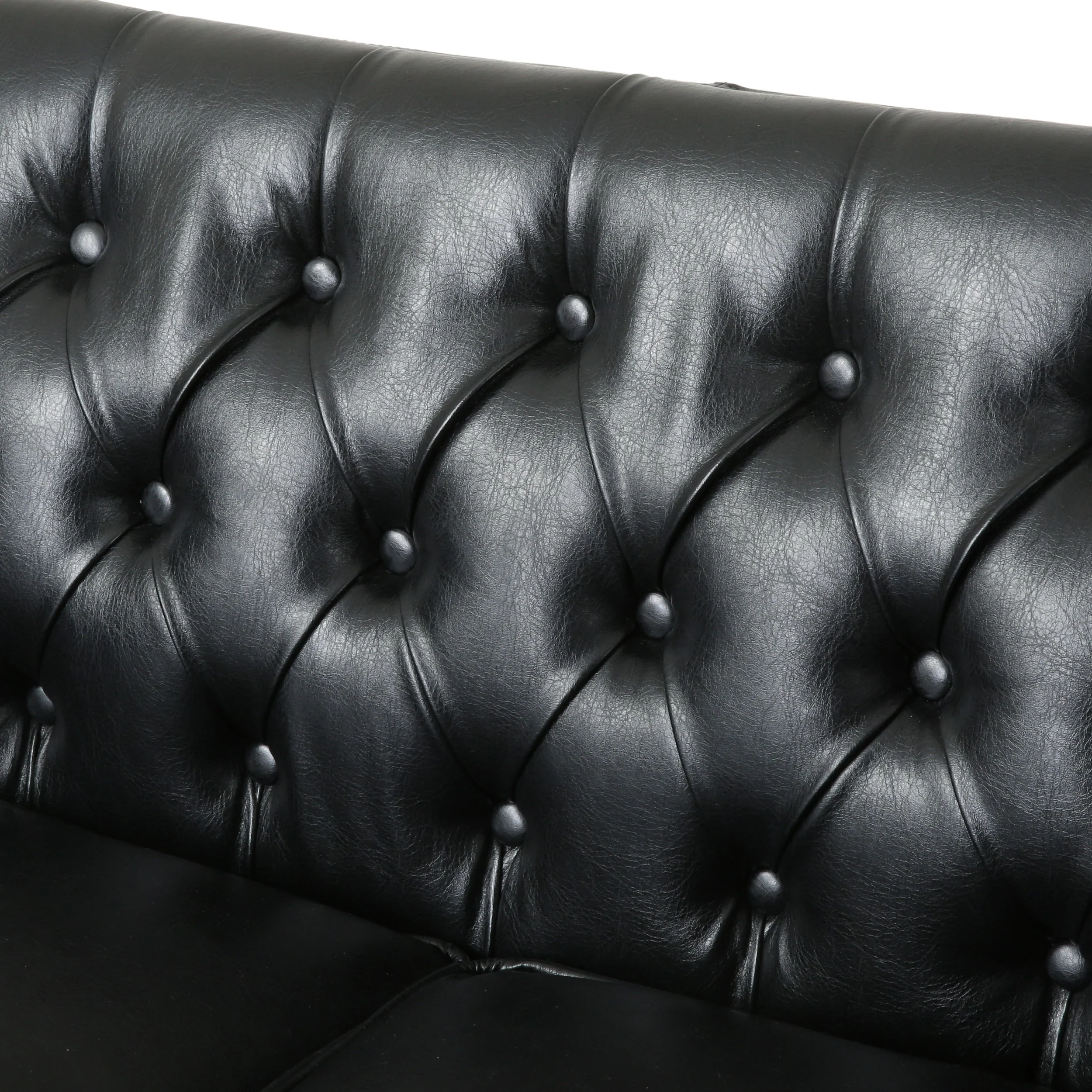 Henton Contemporary Upholstered Tufted Loveseat - furnishings
