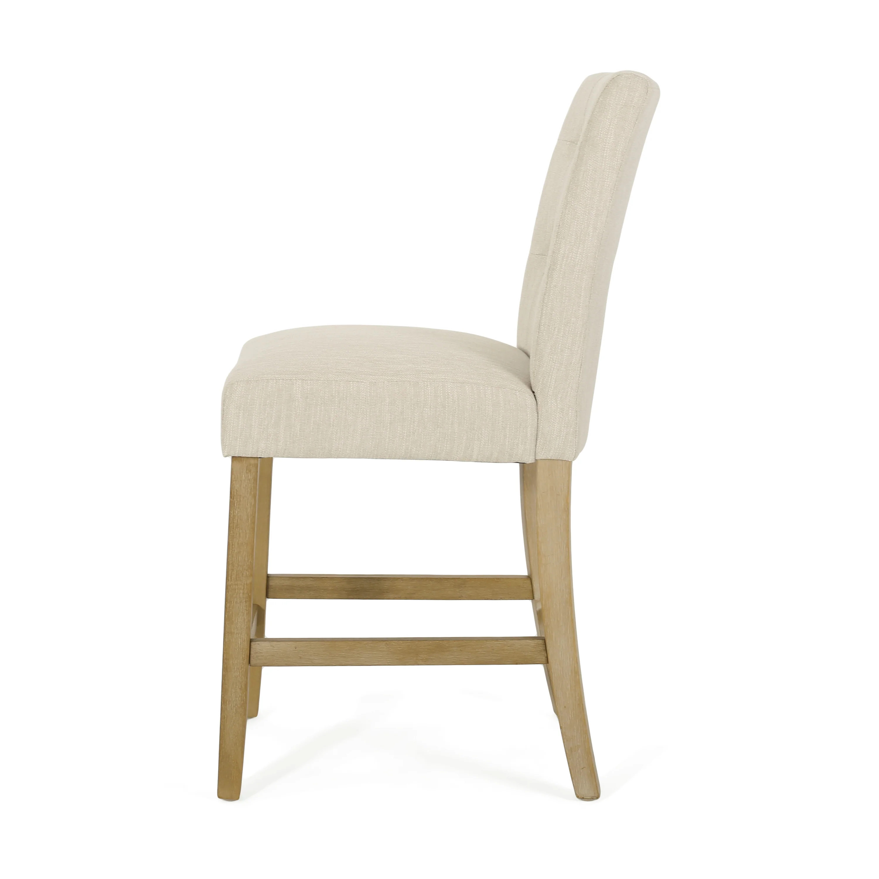 Dellroy Contemporary Fabric Button Tufted 26 Inch Counter Stools, Set of 2 - furnishings