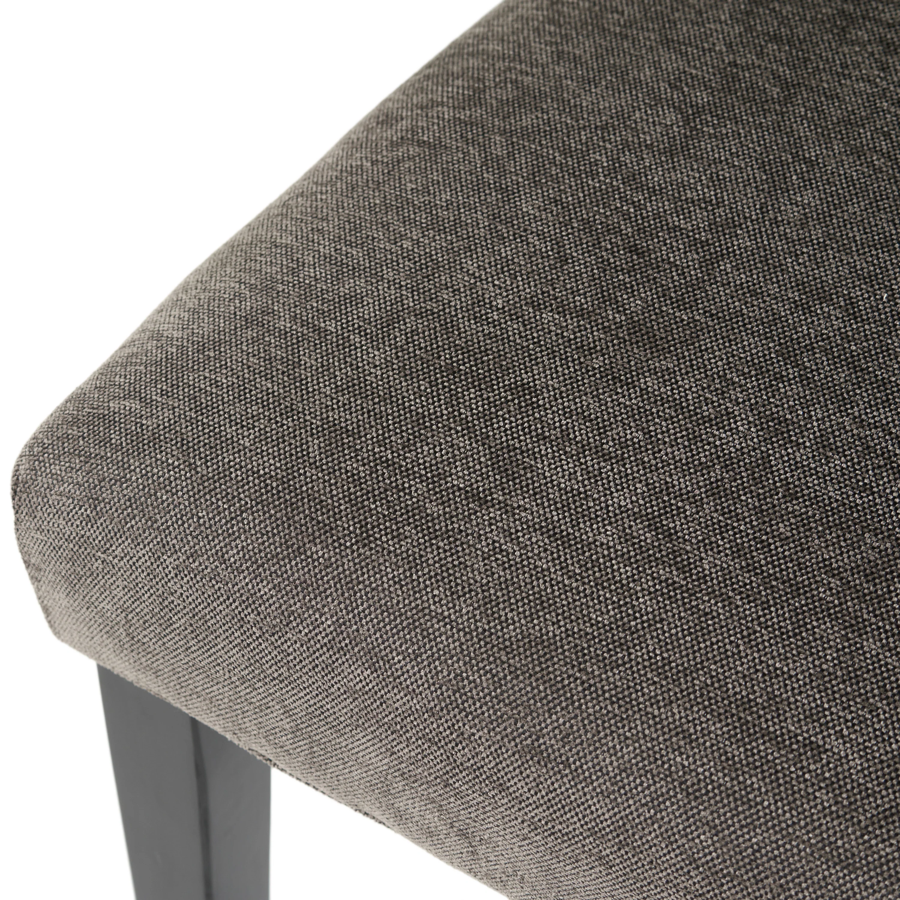 Clark Button Tufted Fabric Dining Chair with Tapered Legs, Set of 2 - furnishings