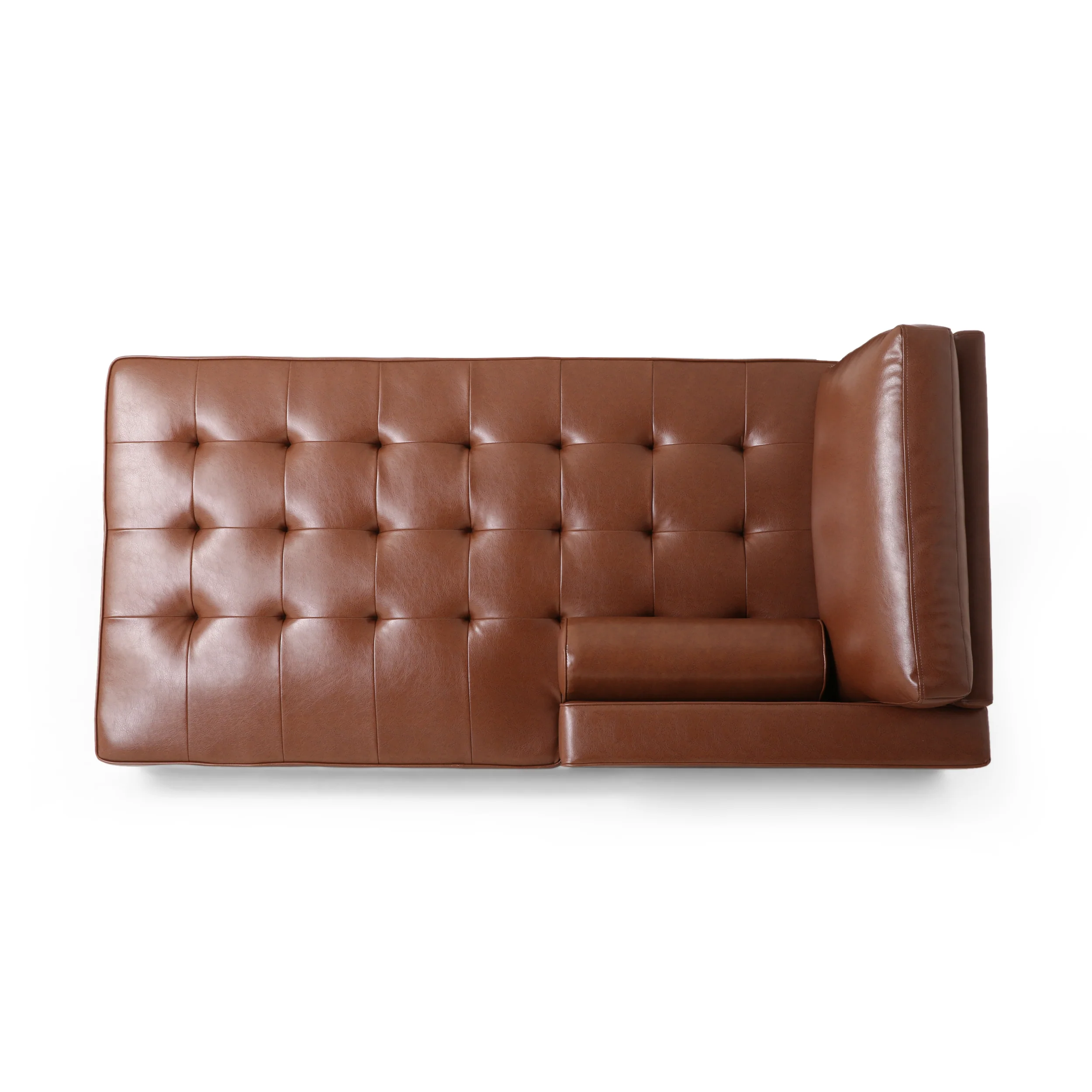 Lockbourne Contemporary Tufted Upholstered Chaise Sectional - furnishings