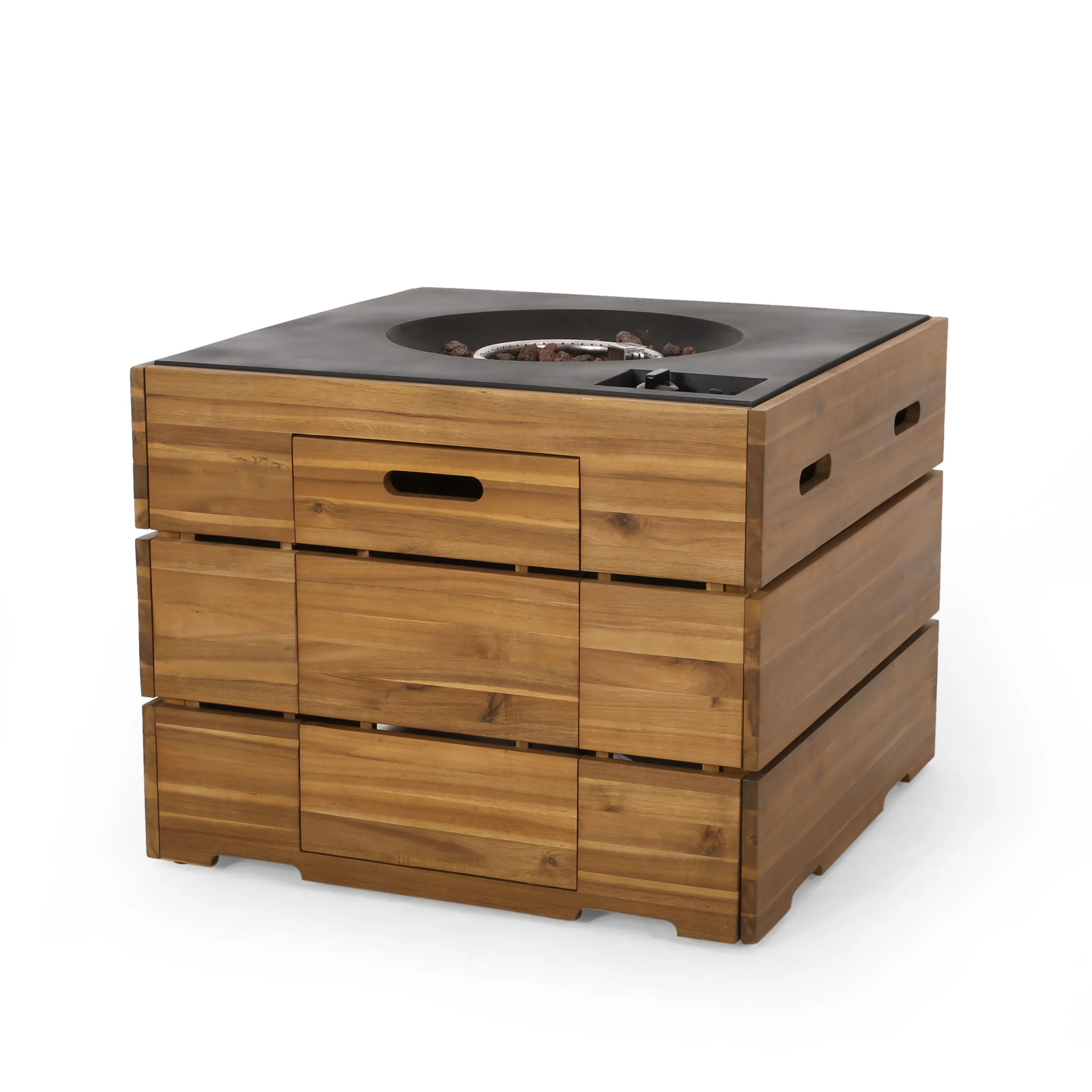 Moloney Outdoor 40,000 BTU Square Fire Pit - furnishings