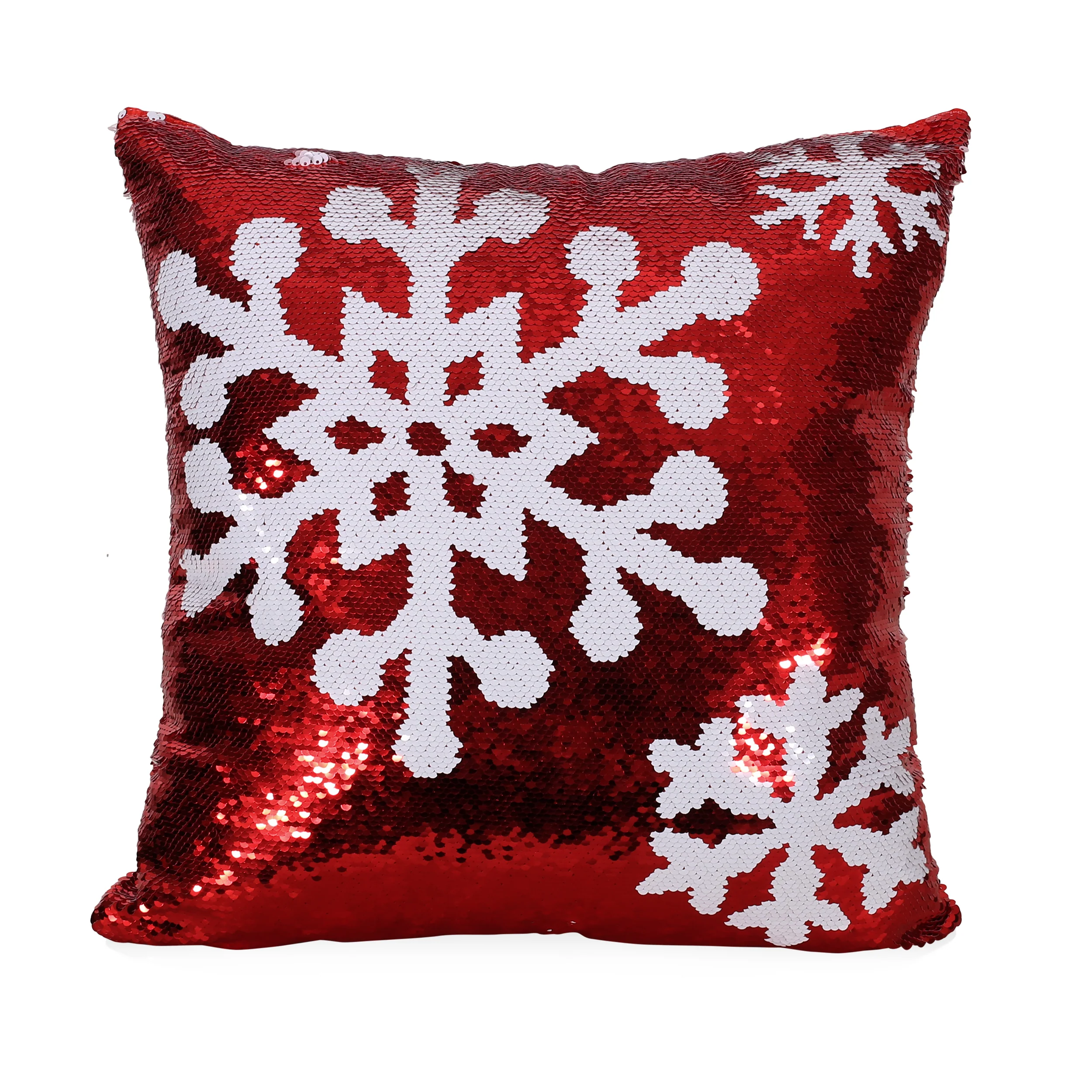 Sherard Glam Sequin Christmas Throw Pillow - furnishings