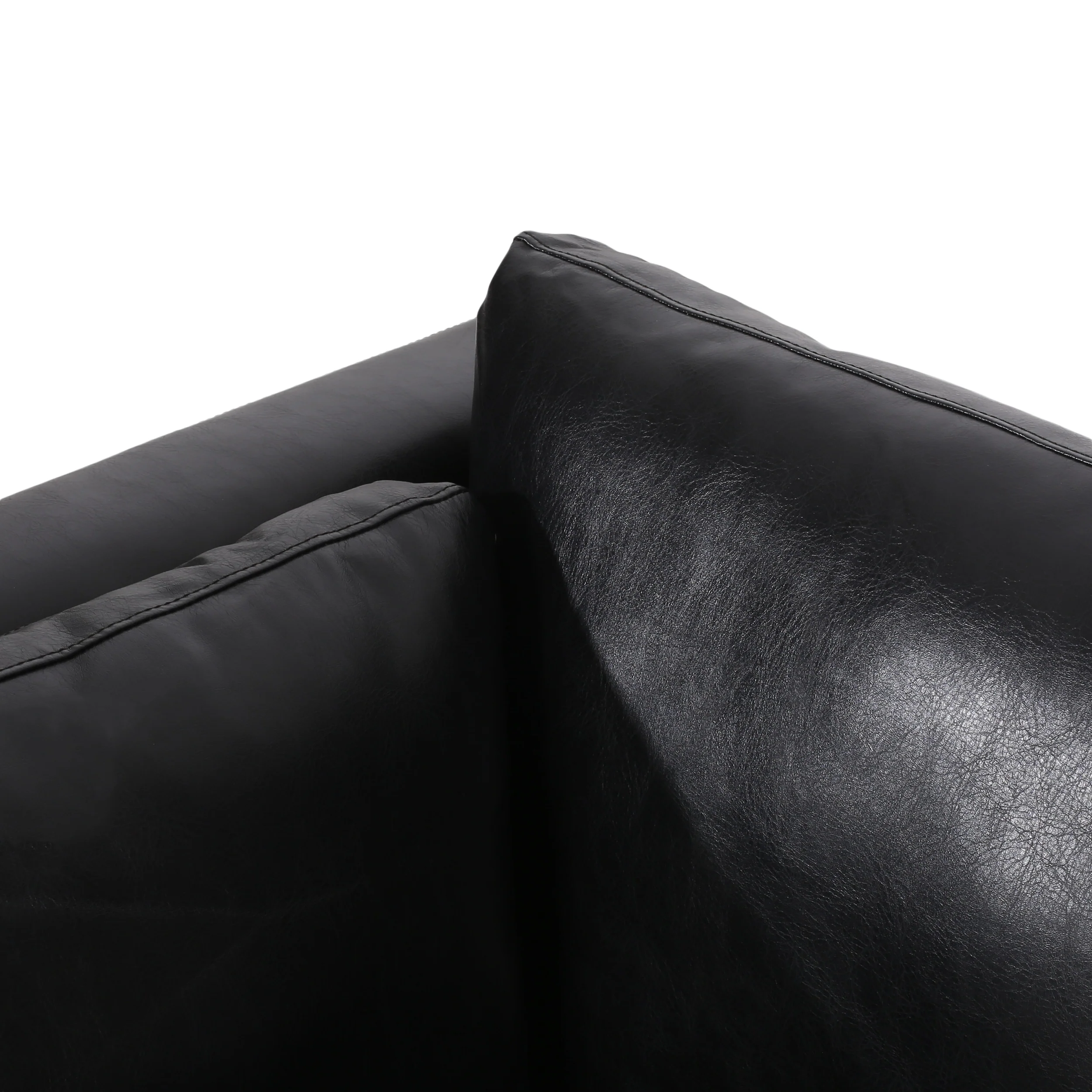 Ayers Contemporary Faux Leather Upholstered 3 Seater Sofa - furnishings