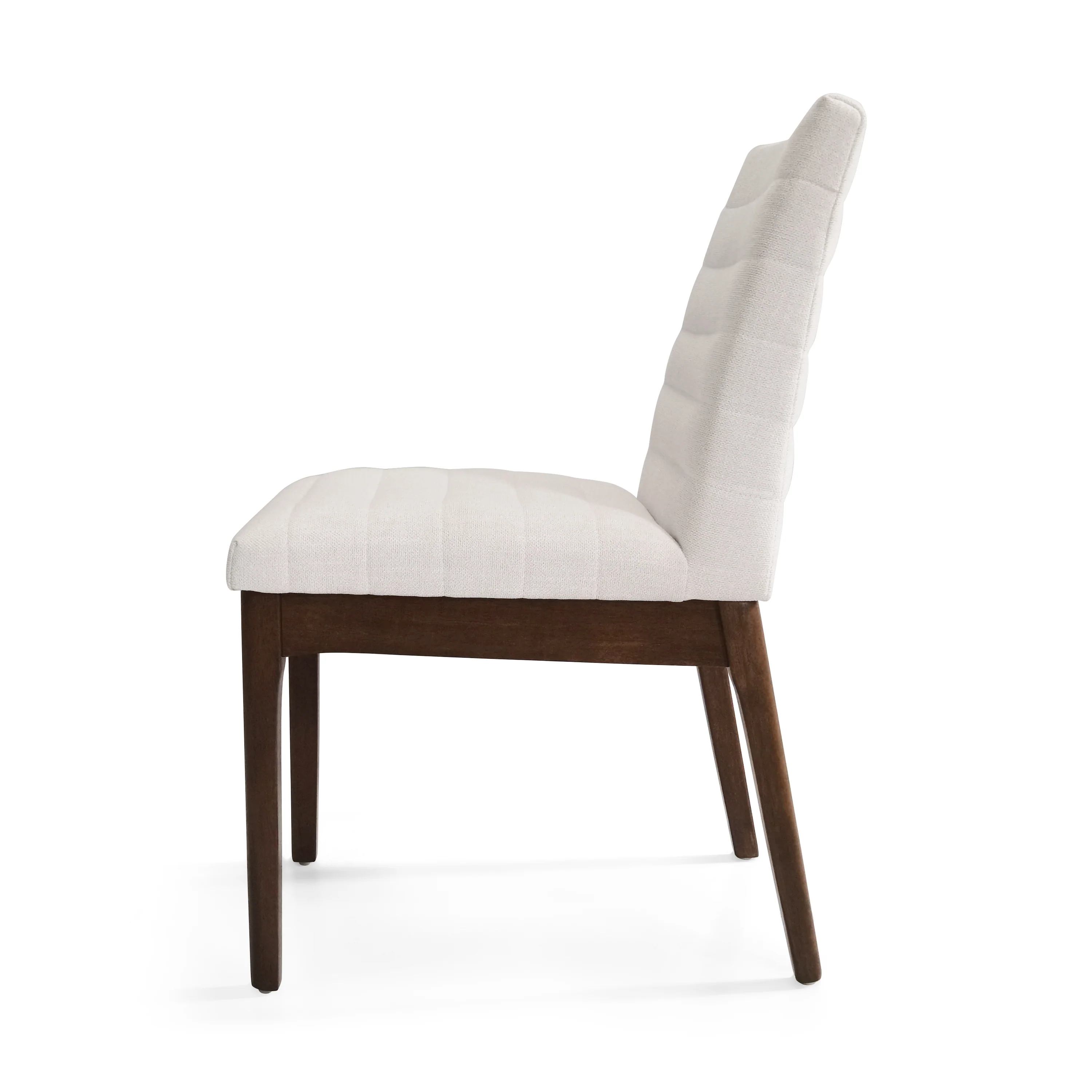 Elisson Mid Century Modern Channel Stitch Dining Chairs, Set of 2 - furnishings