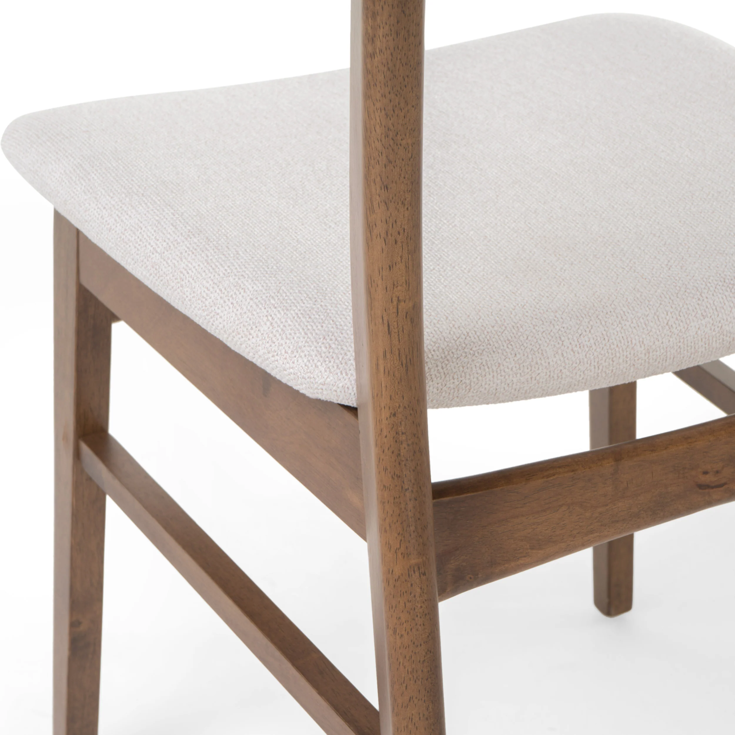 Lucille Fabric/ Wood Finish Dining Chair (Set of 2) - furnishings