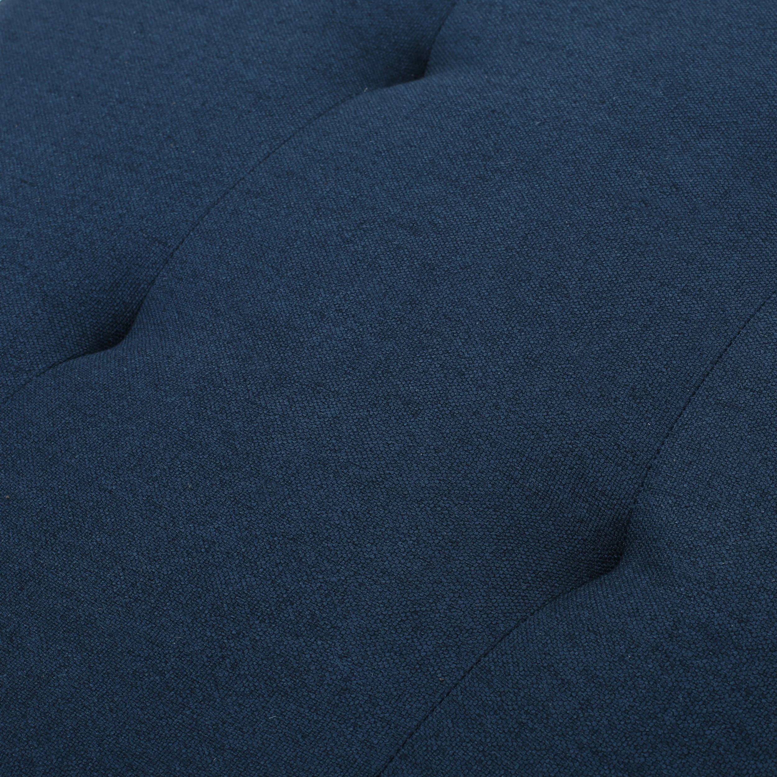 Zahra Contemporary Tufted Fabric Ottoman - furnishings